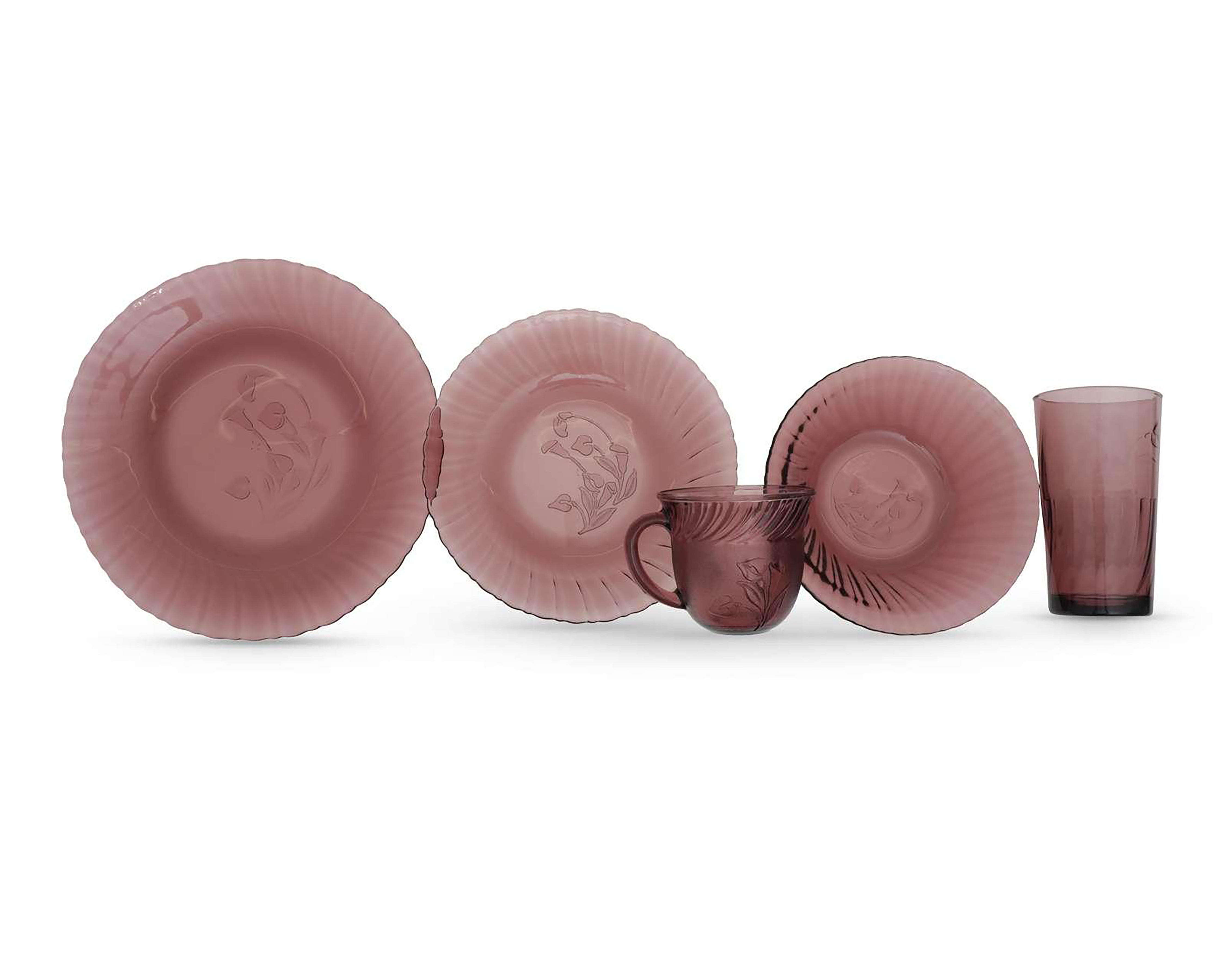 Foto 3 pulgar | Foto 2 | Vajilla de Vidrio Uva para 4 Personas