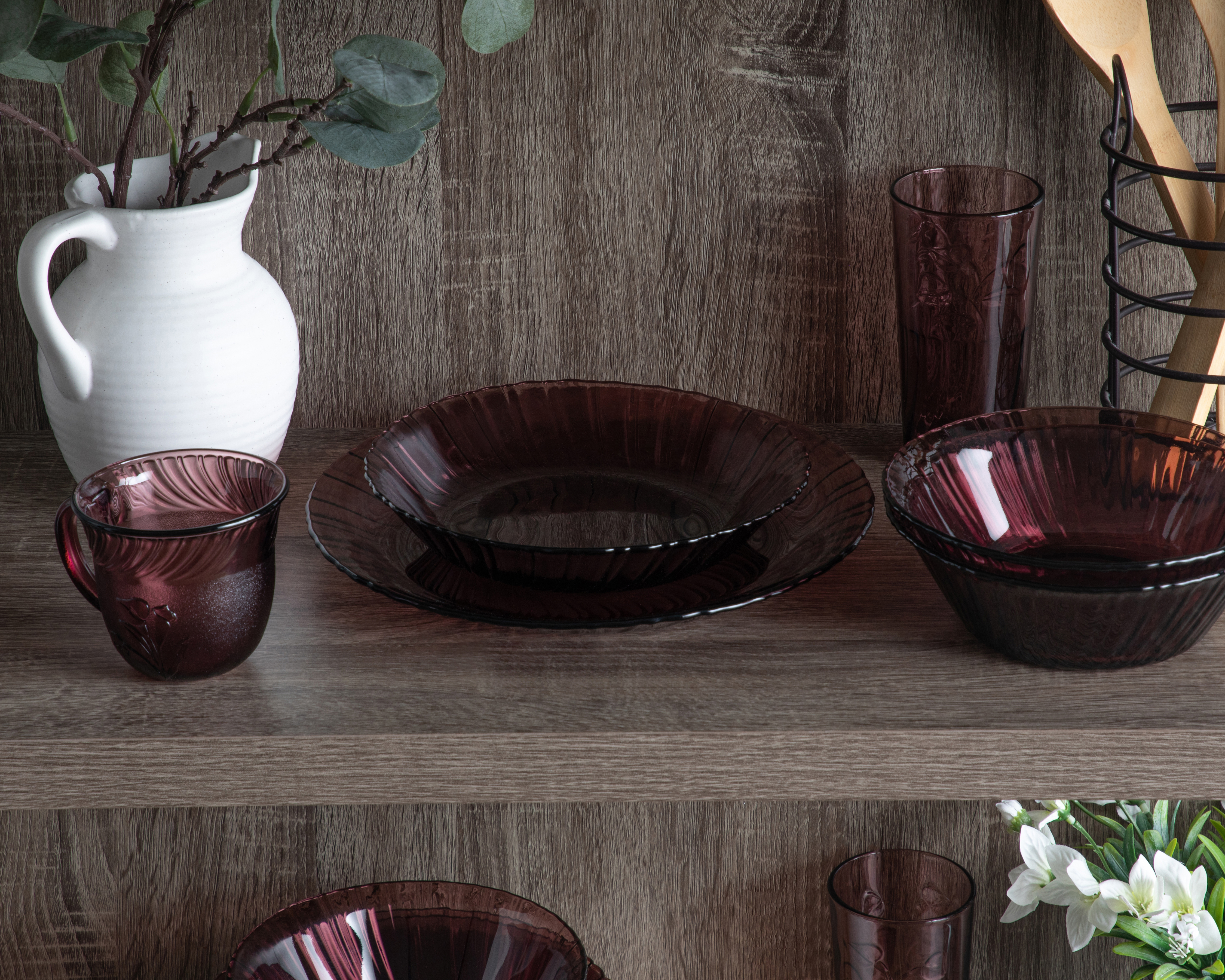 Foto 8 pulgar | Foto 7 | Vajilla de Vidrio Uva para 4 Personas