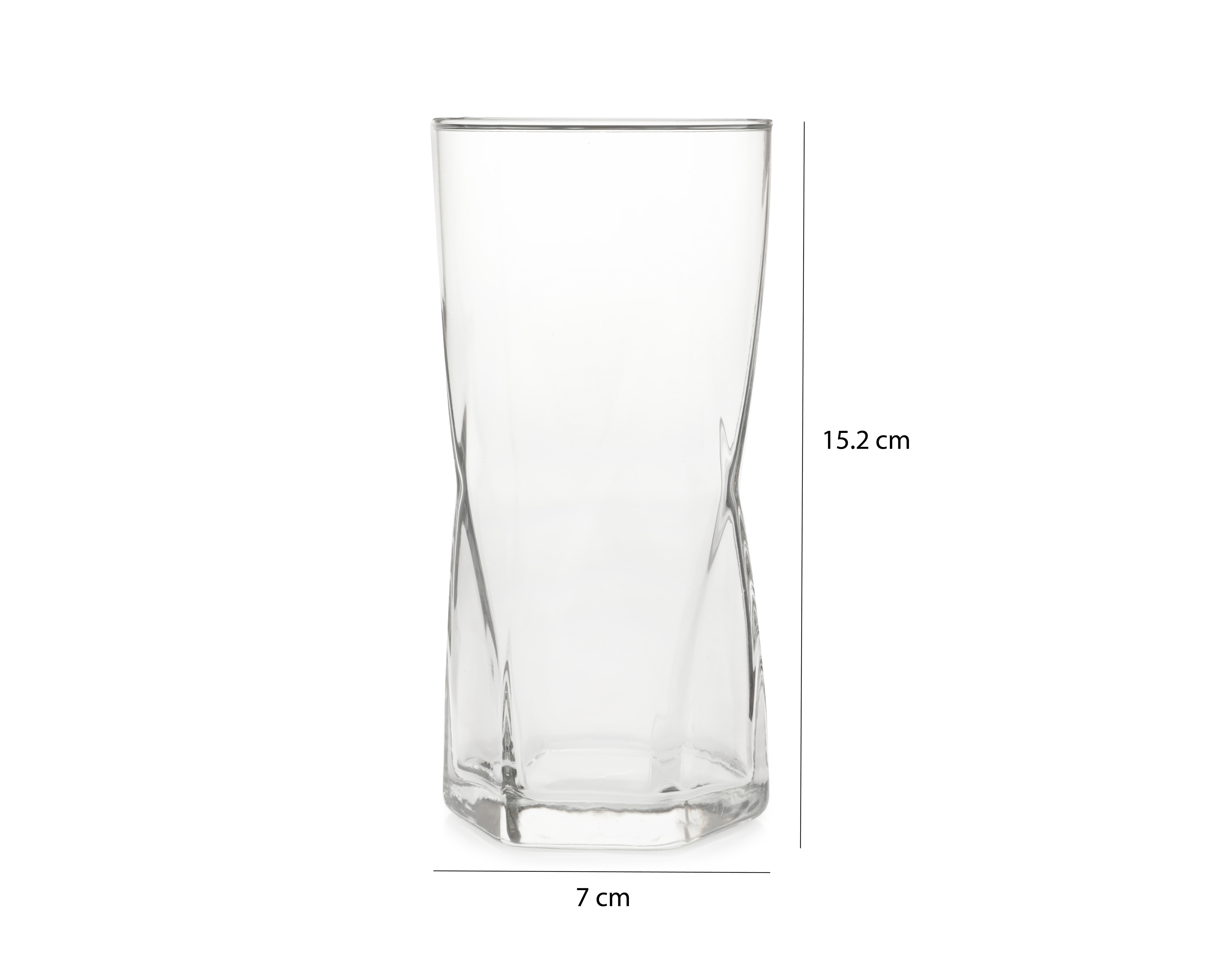 Foto 5 | Foto 5 | Vaso de Vidrio Crisa 4 Piezas