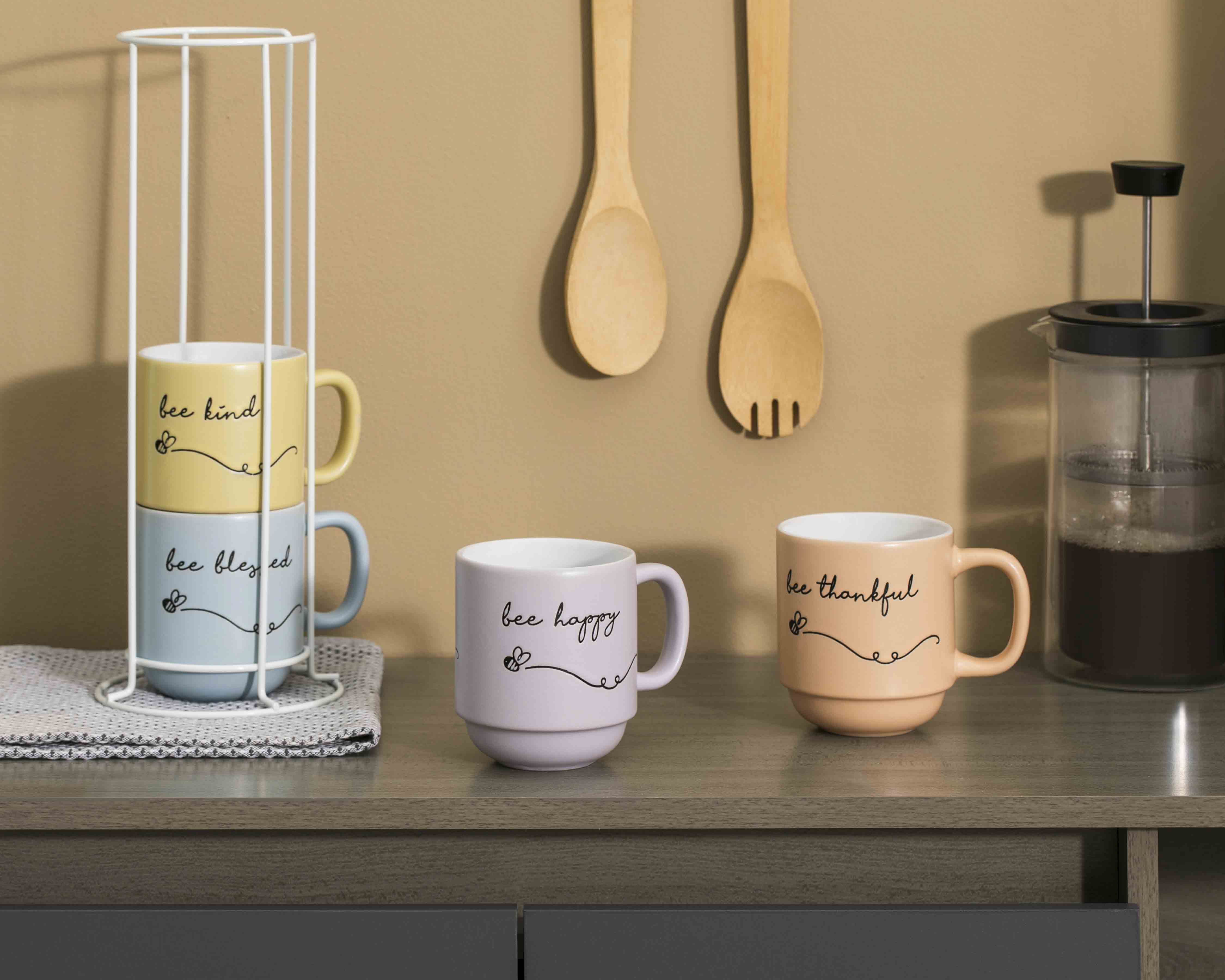Foto 4 | Foto 4 | Taza de Cerámica Marcelle 4 Piezas