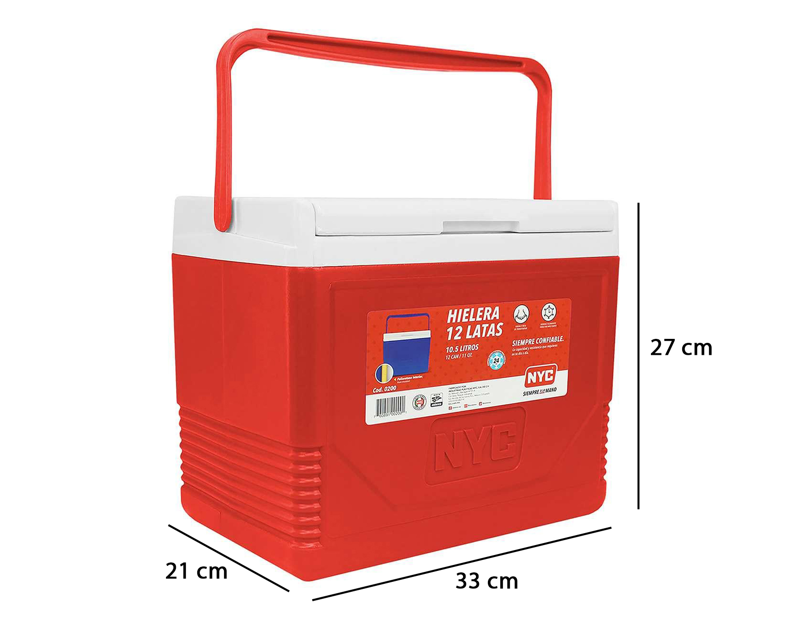 Foto 4 pulgar | Foto 3 | Hielera NYC 10.5 L