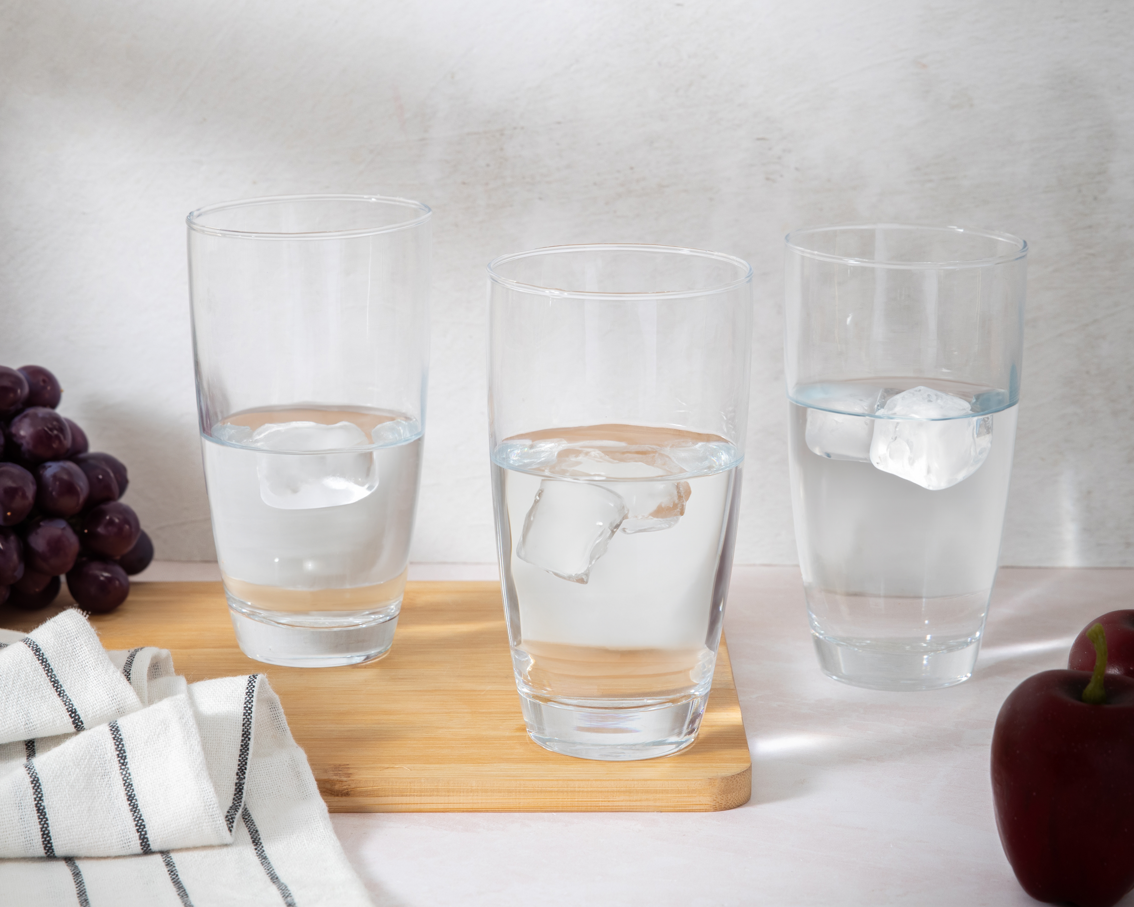 Vaso de Vidrio Glazé 6 Piezas