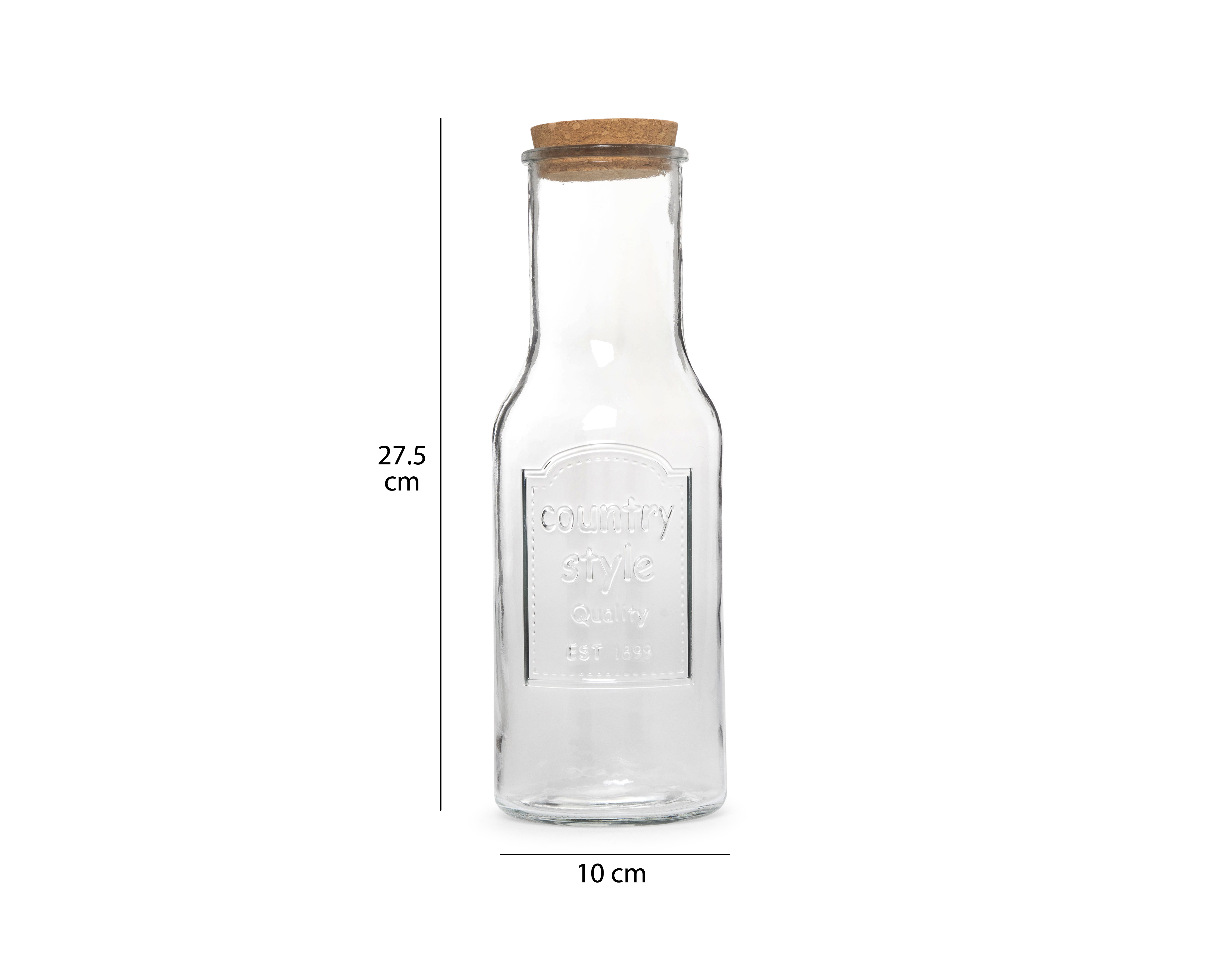 Foto 7 | Foto 7 | Botella de Vidrio Starhaus con 4 Vasos