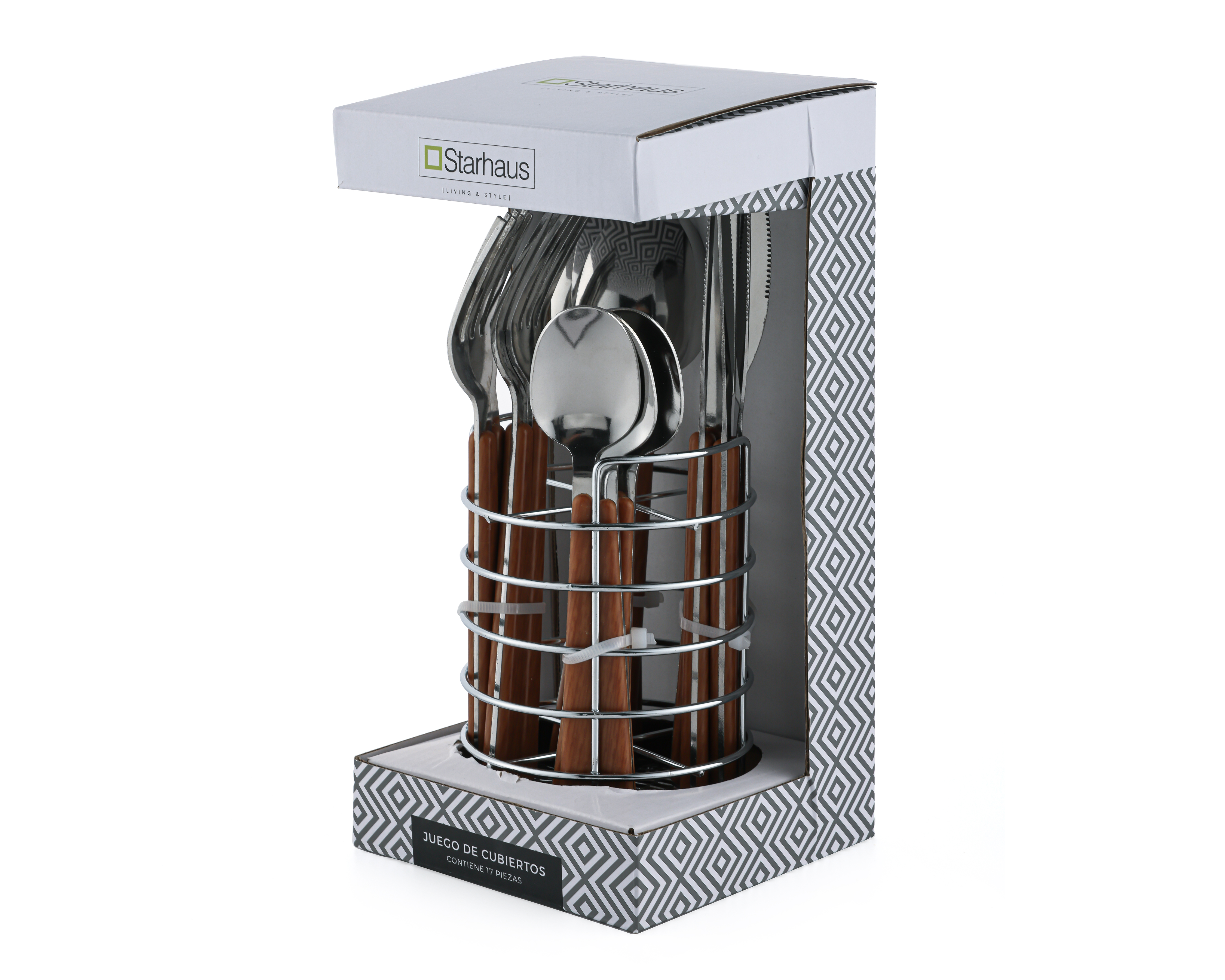 Foto 8 | Foto 8 | Juego de Cubiertos Starhaus 16 Piezas