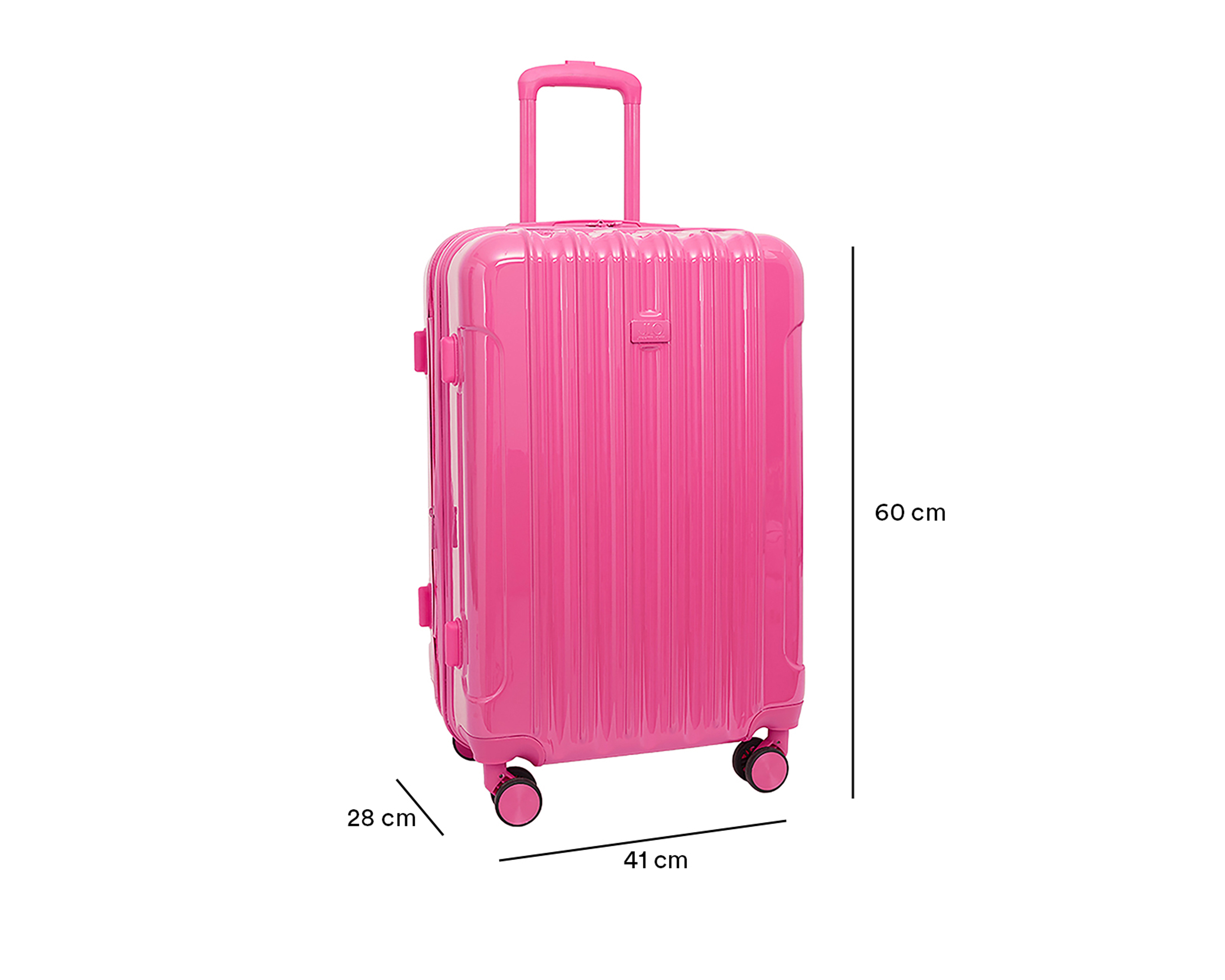 Foto 7 | Foto 7 | Maleta Vertical Jennifer Lopez Rosato 24 Pulgadas Rosa