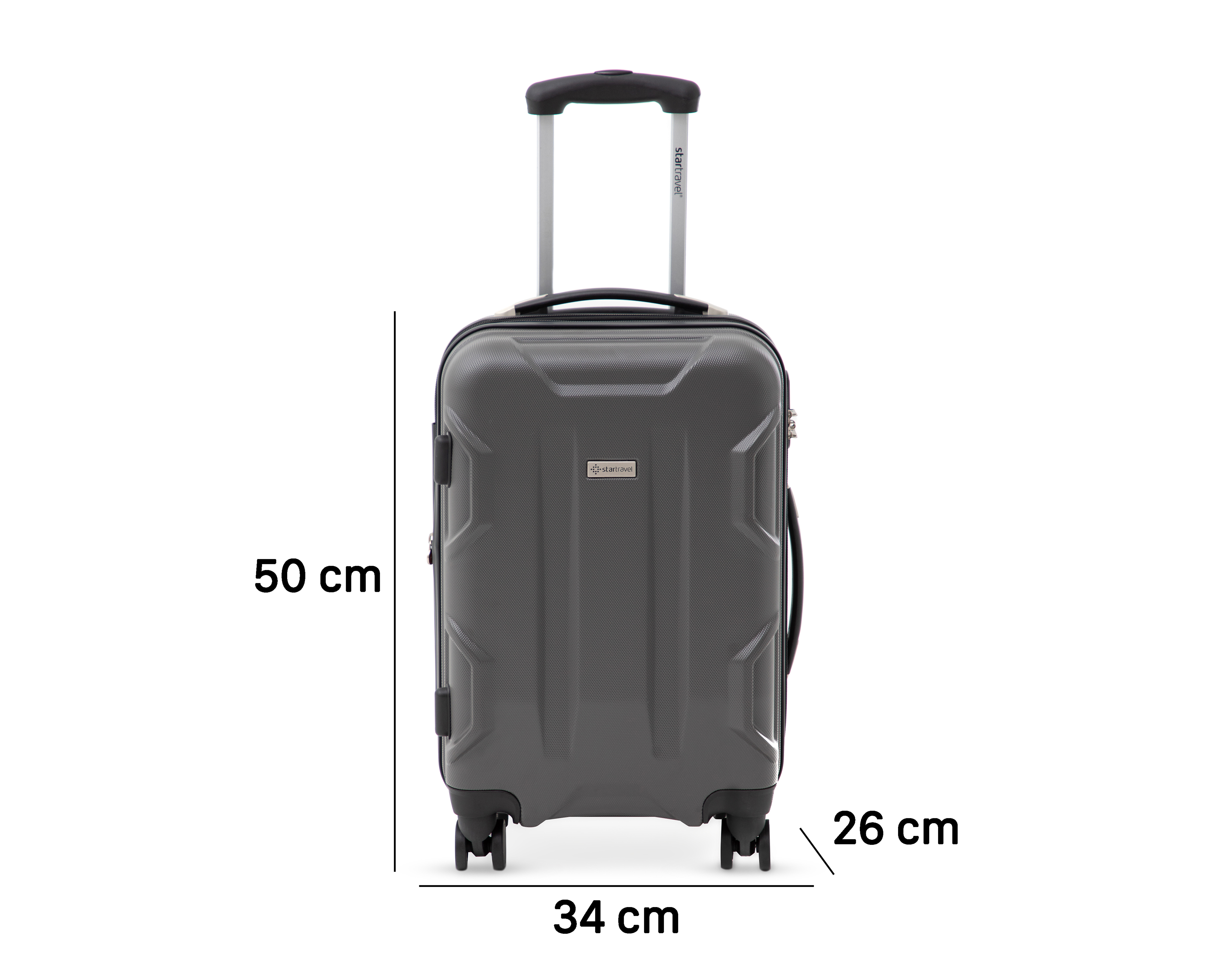 Foto 10 pulgar | Foto 9 | Maleta Vertical Startravel Taipei 20 Pulgadas Gris