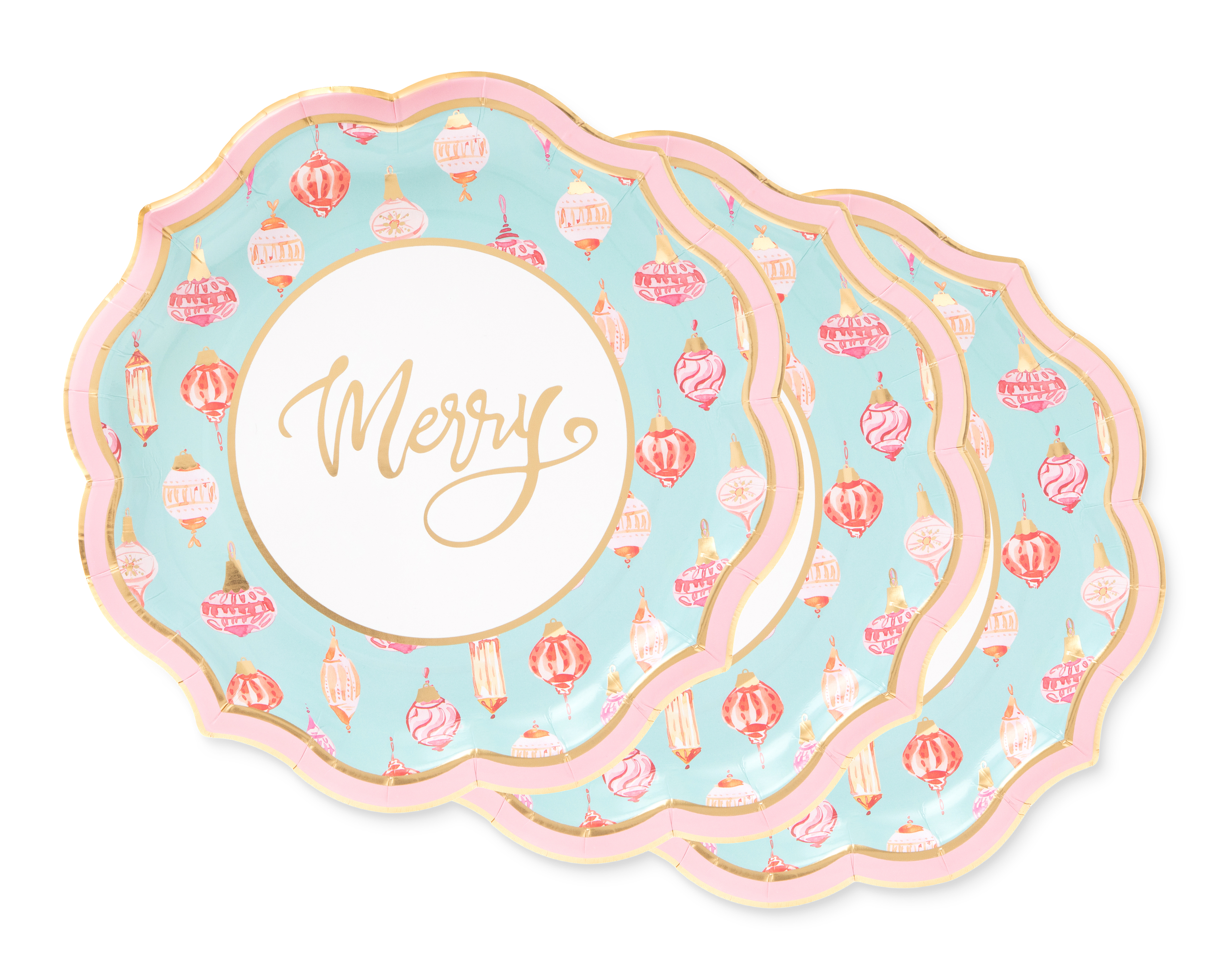 Foto 1 | Foto 1 | Plato de Cartón Azul - Rosa