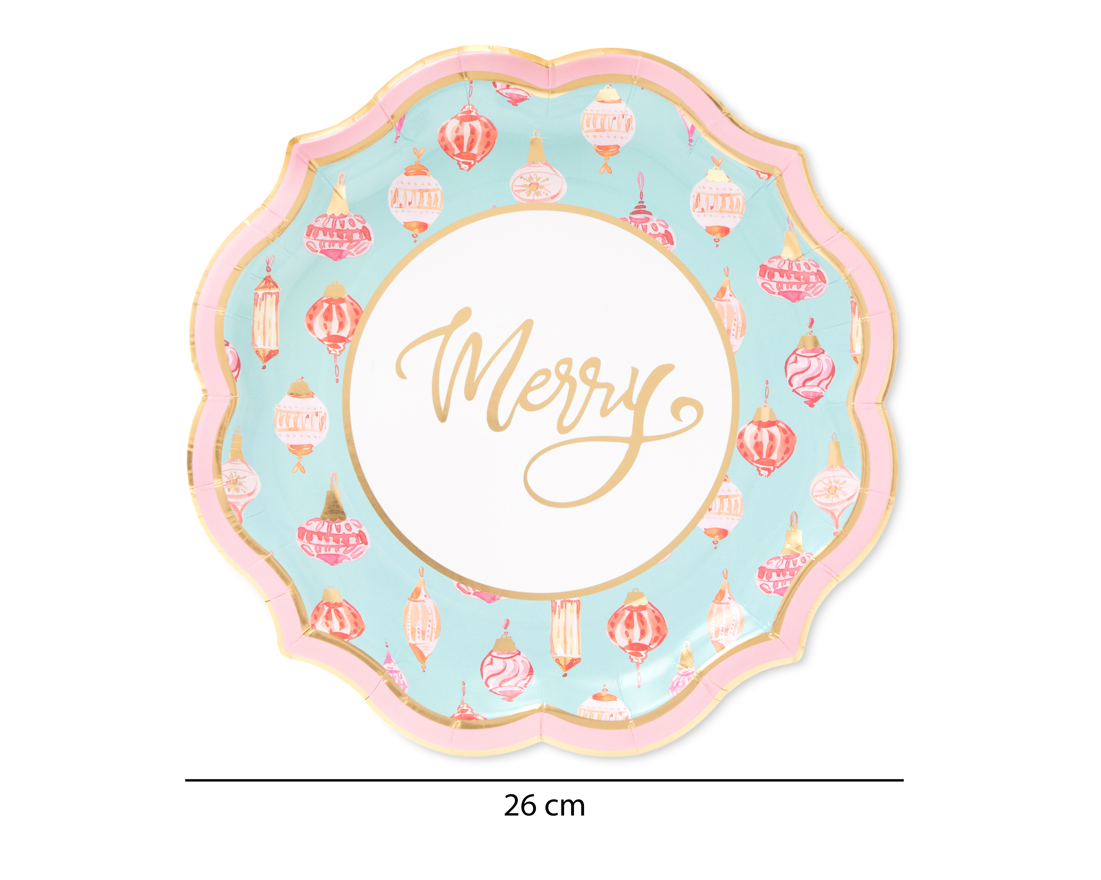 Foto 5 pulgar | Foto 4 | Plato de Cartón Azul - Rosa