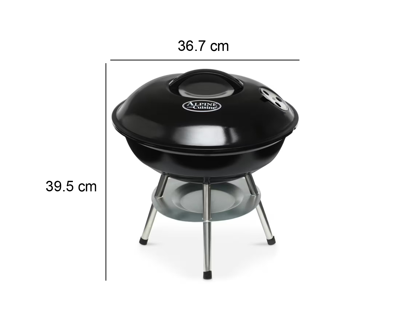 Foto 5 pulgar | Foto 4 | Asador de Carbón Alpine Cuisine 39.5 cm