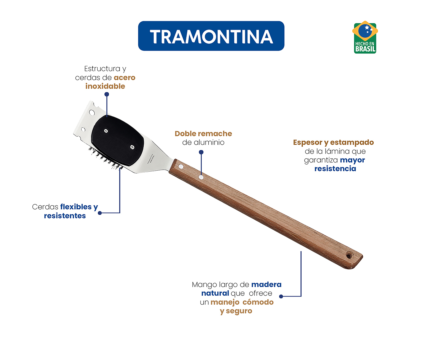 Foto 4 pulgar | Foto 3 | Cepillo para Limpiar Tramontina