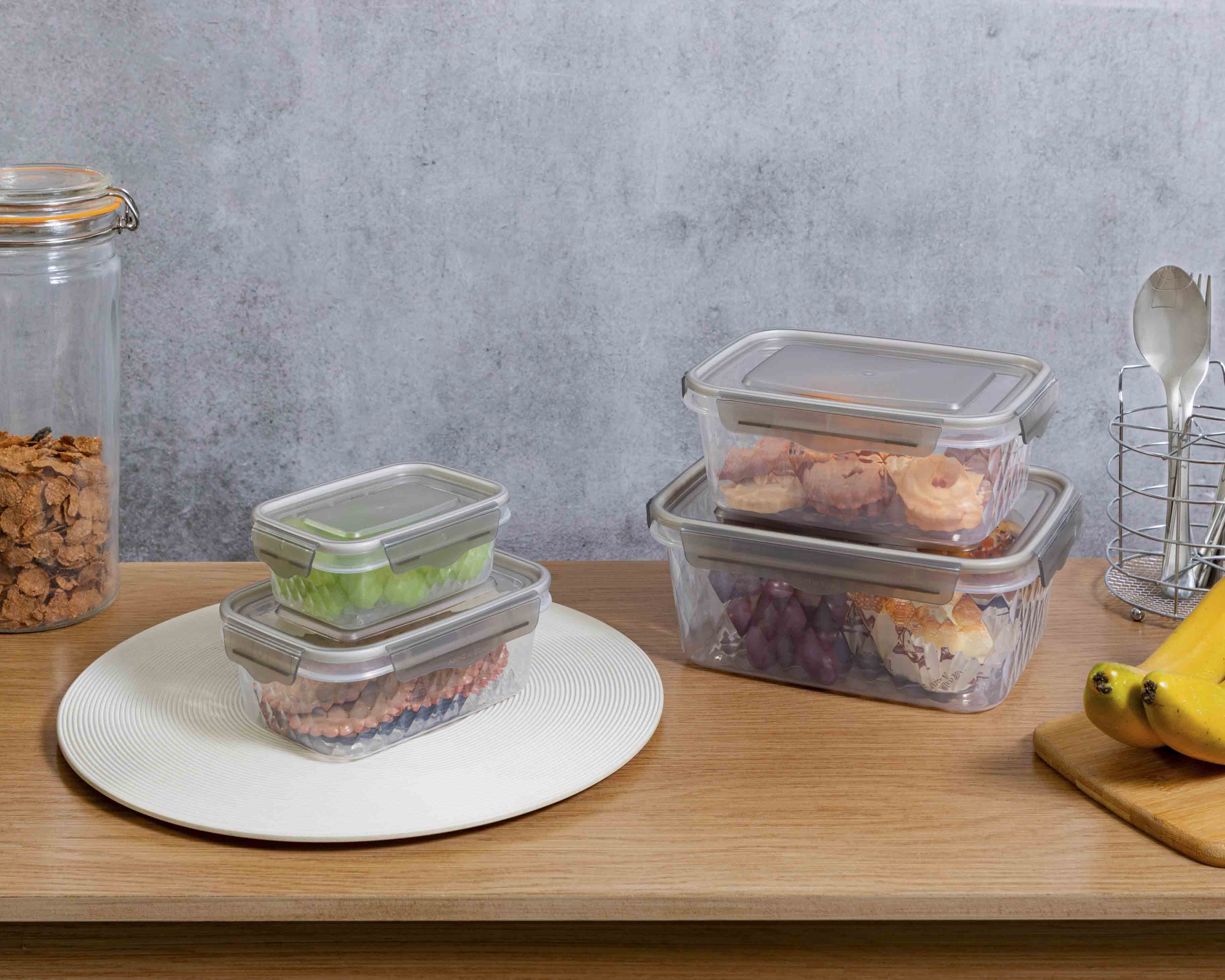 Foto 5 | Foto 5 | Contenedor de Plástico +Simple 4 Piezas