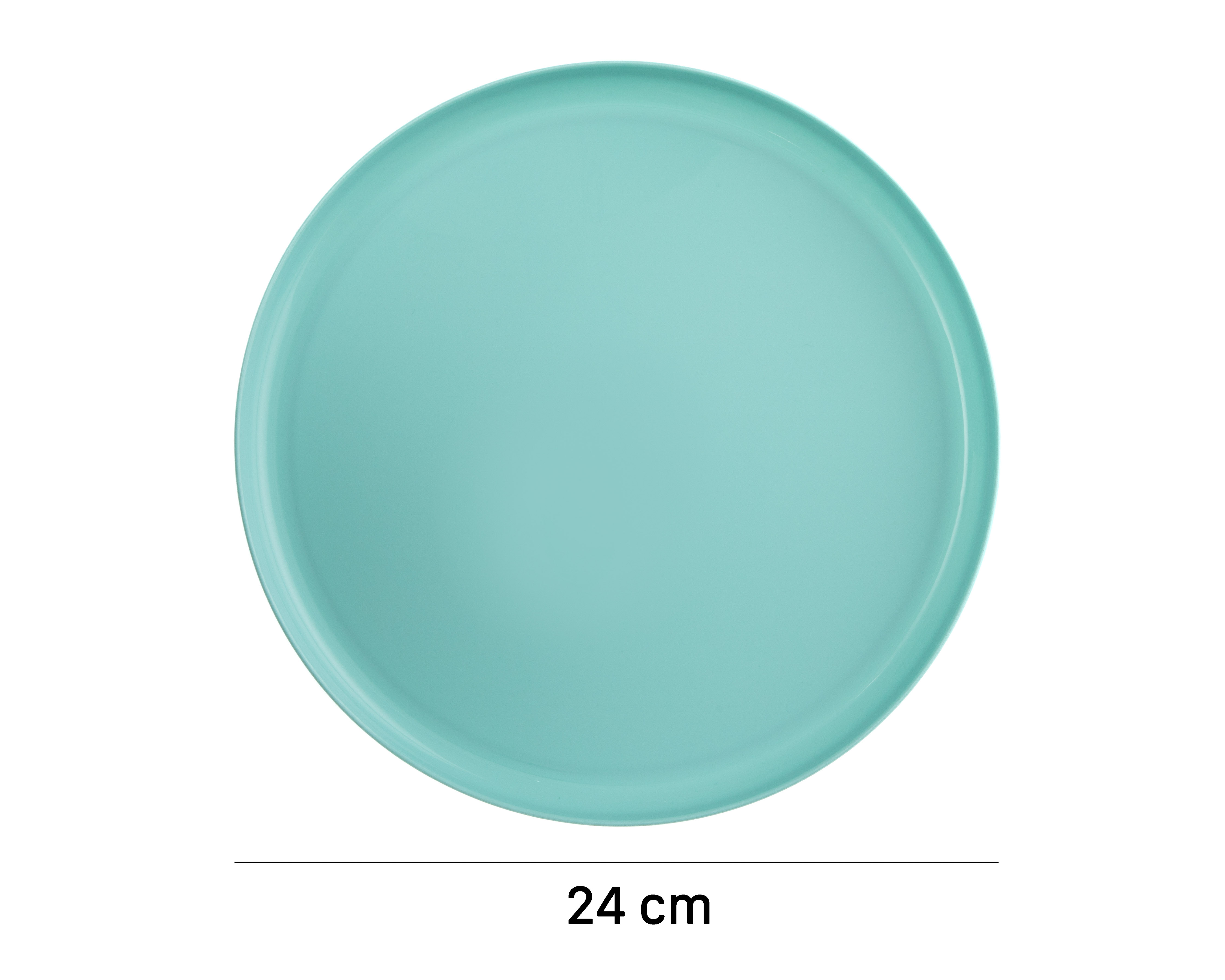 Foto 5 | Foto 5 | Plato Plano de Plástico Azul 4 Piezas