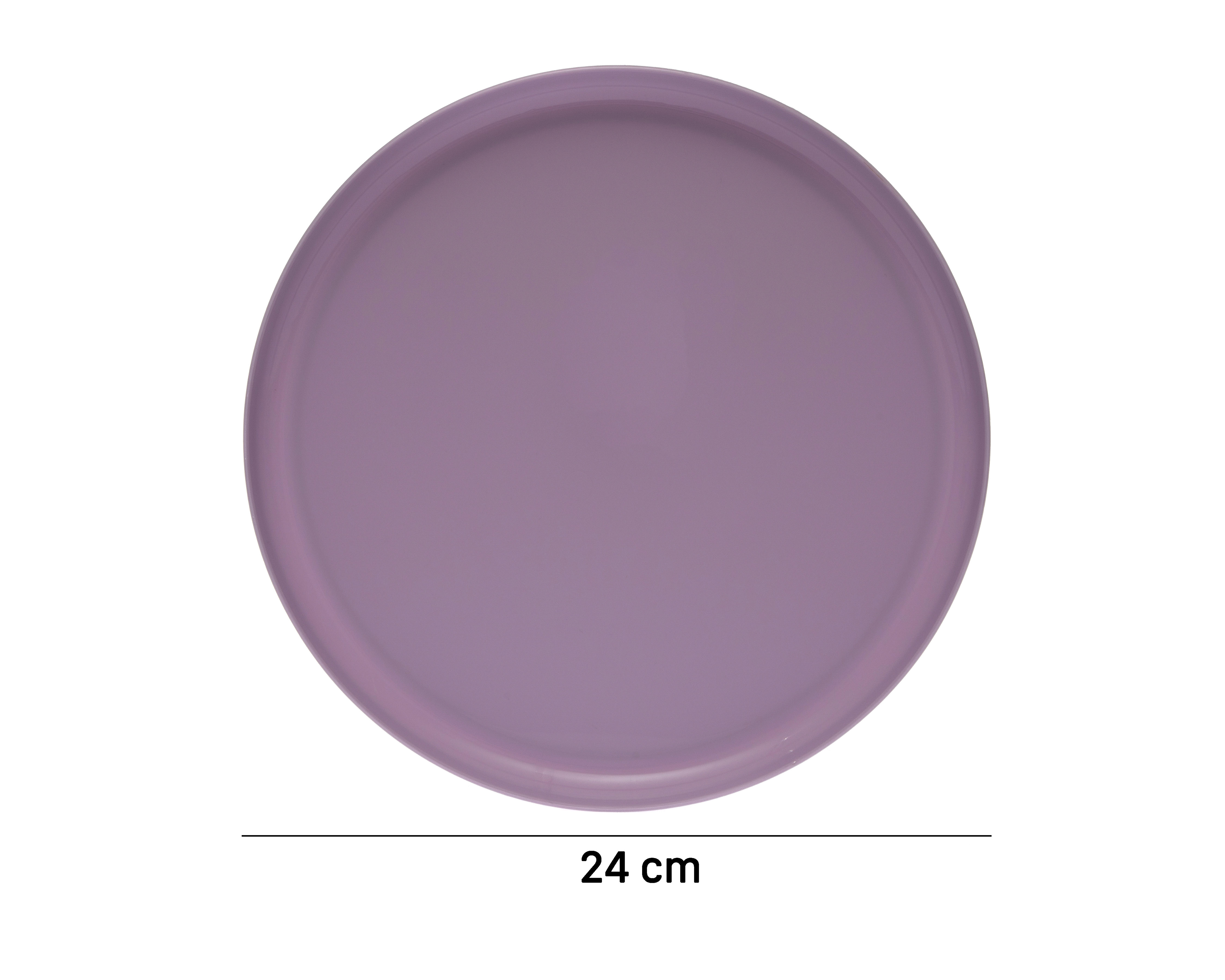 Foto 6 pulgar | Foto 5 | Plato Plano de Plástico Morado 4 Piezas