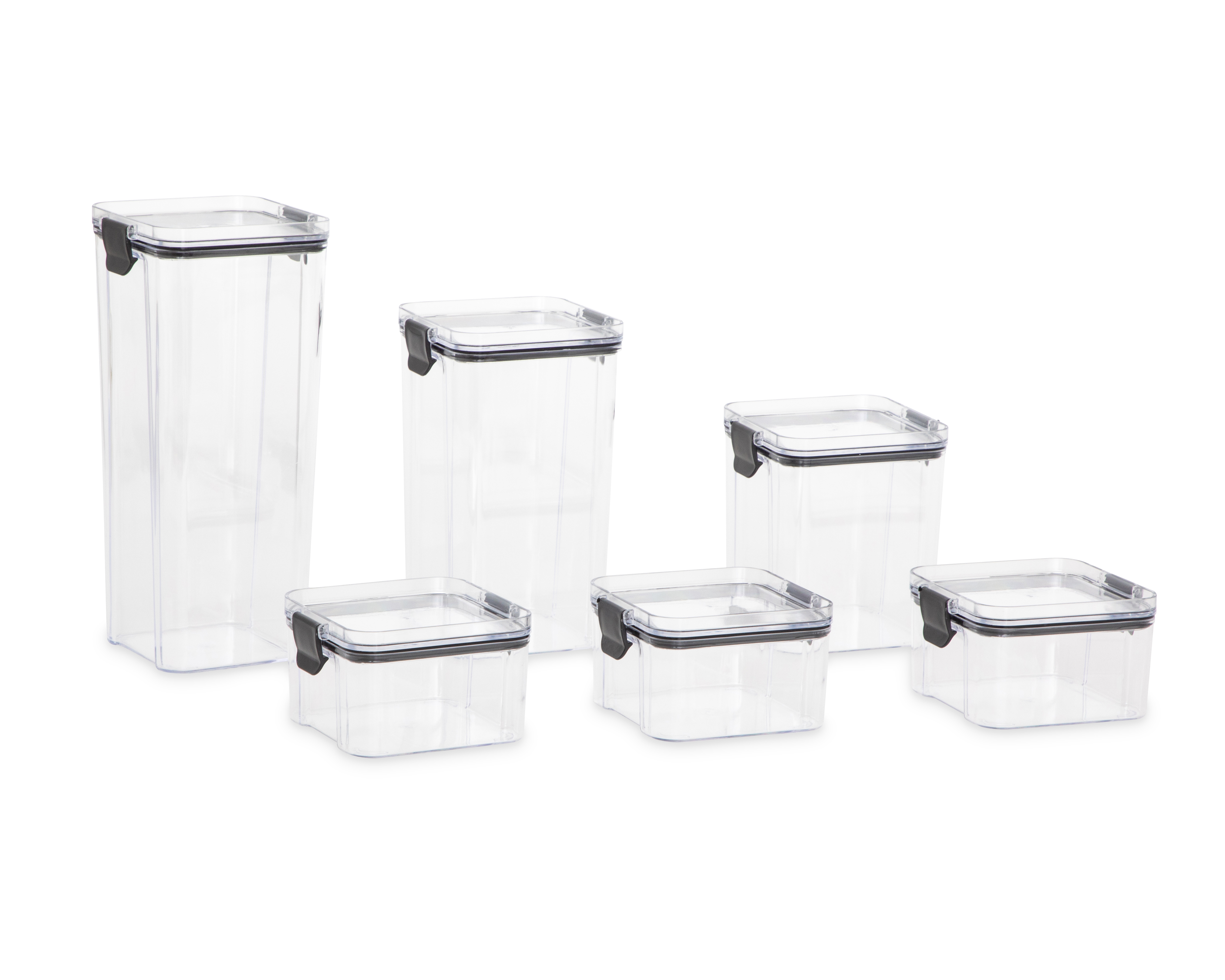 Contenedor de Plástico +Simple 6 Piezas