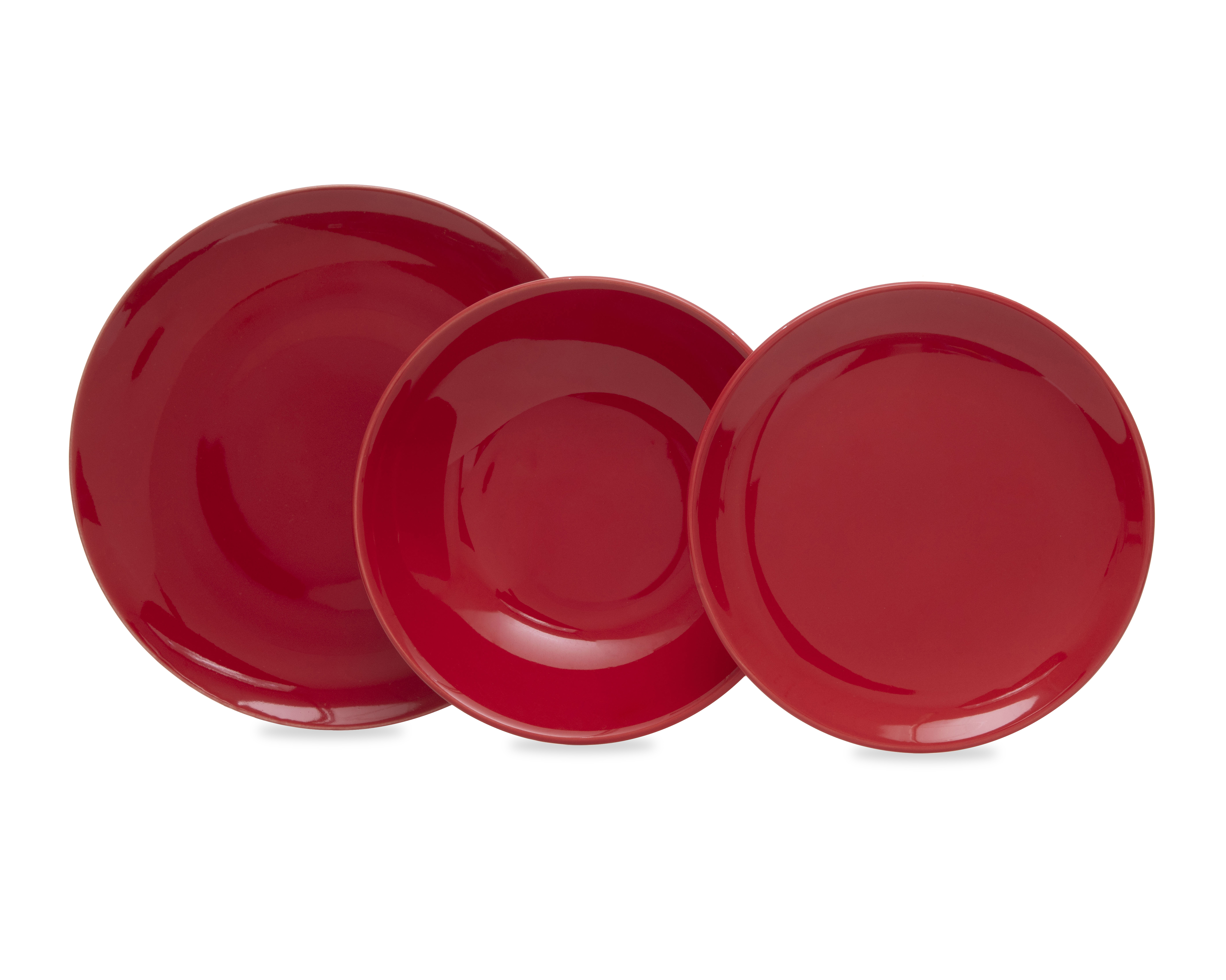 Vajilla de Cerámica Roja Oxford para 4 Personas
