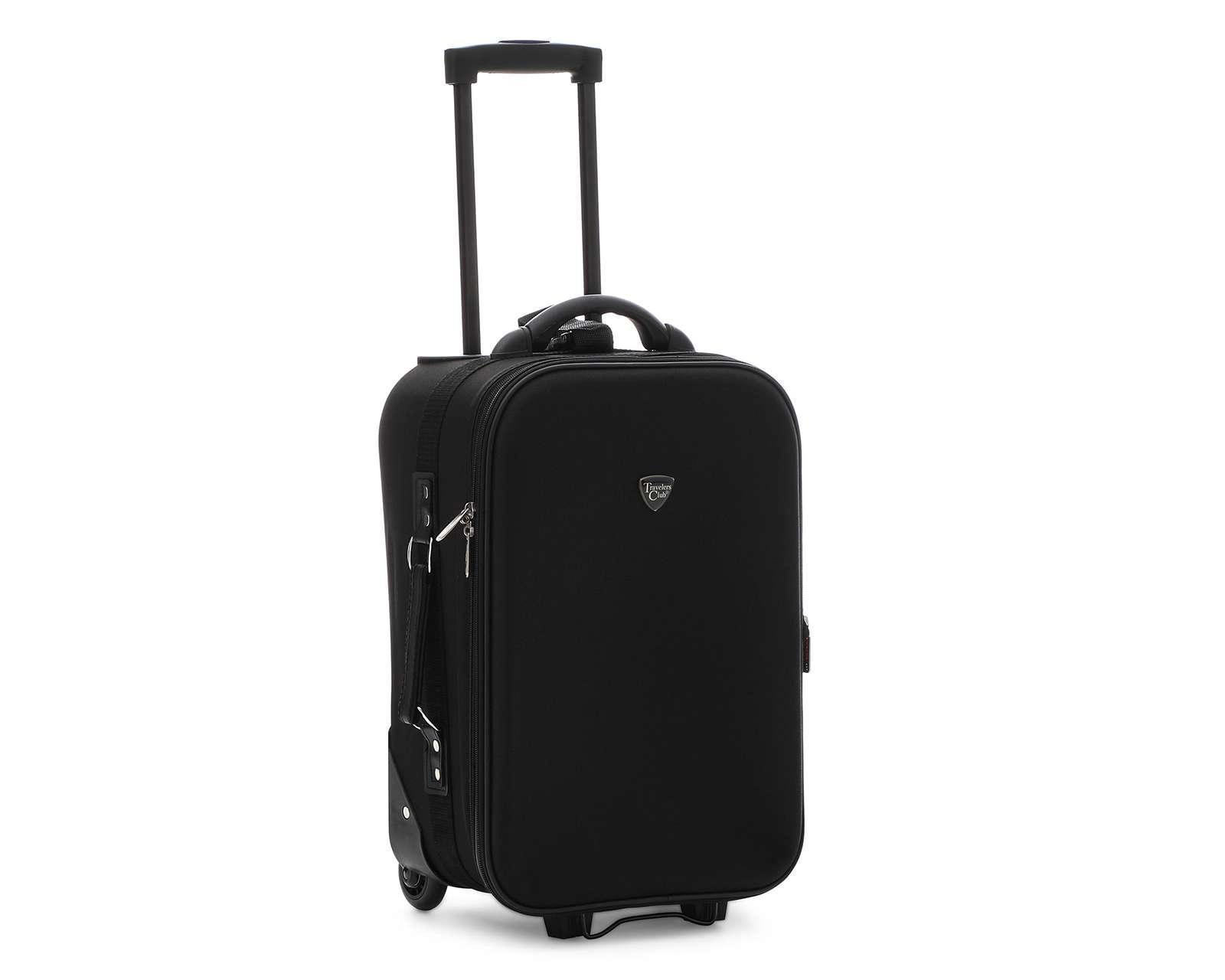 Maleta Vertical Travelers Club 20 Pulgadas Negra