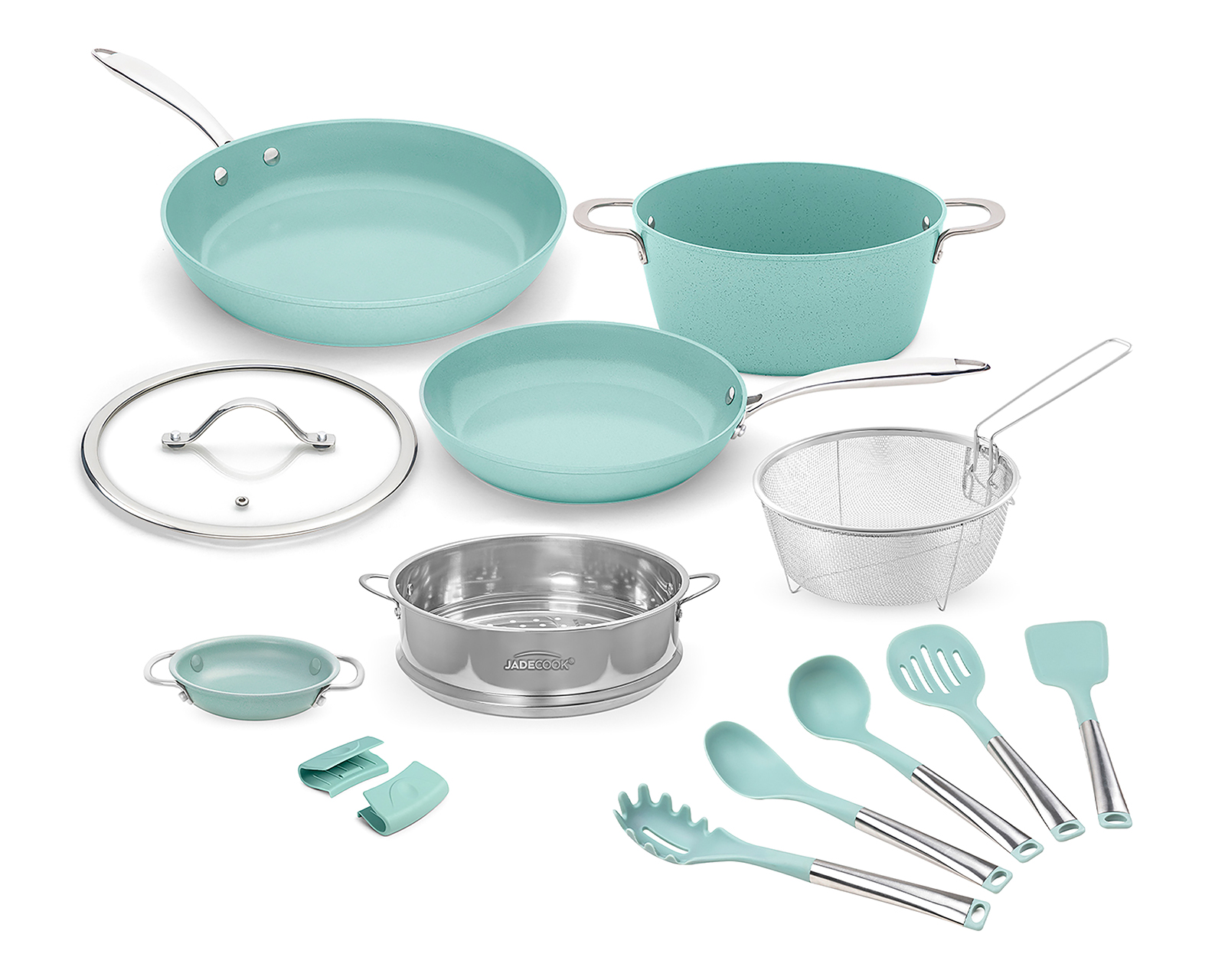 Batería de Cocina Jade Cook 14 Piezas de Aluminio