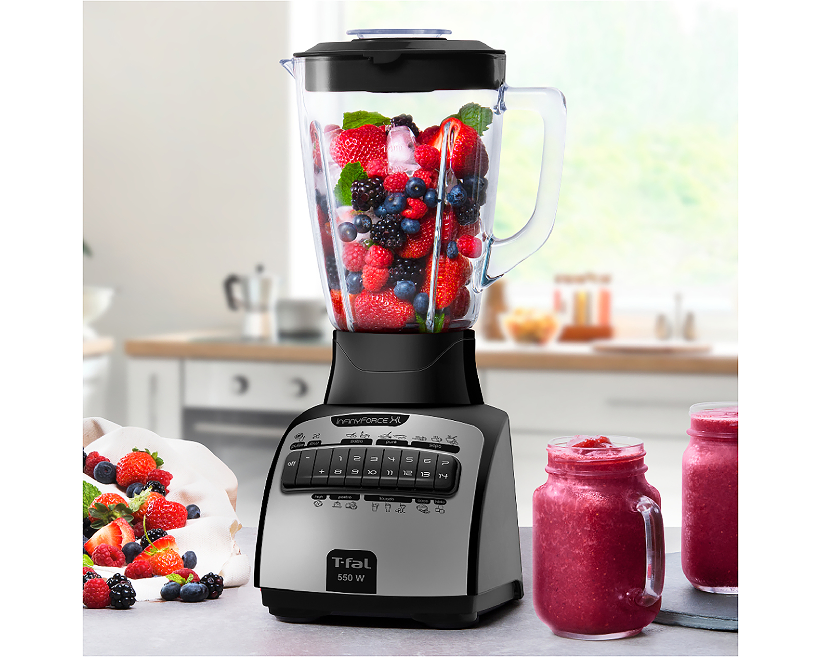 Foto 4 | Foto 4 | Licuadora T-FAL Infinityforce 14 Velocidades Vaso de Vidrio