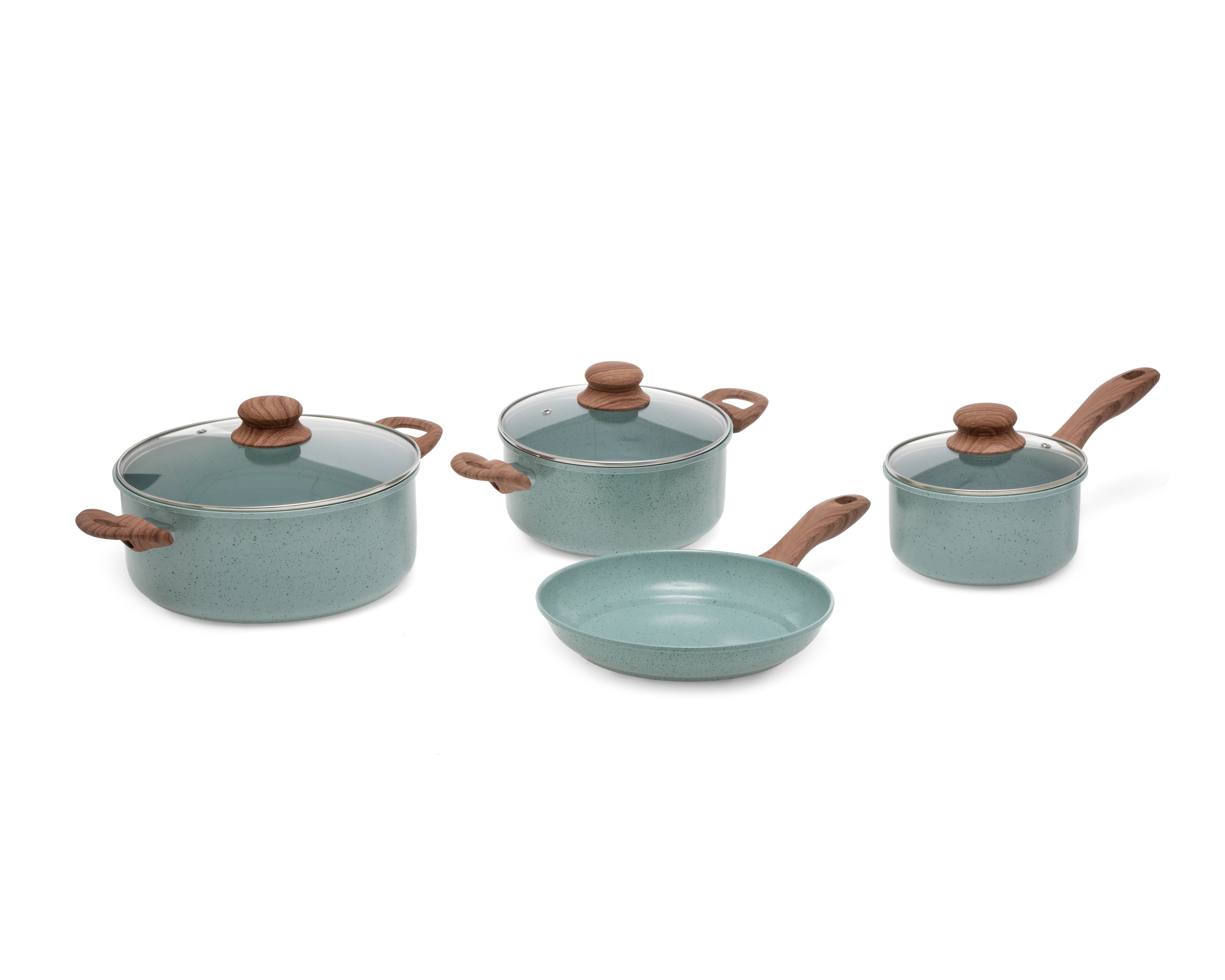 Batería de Cocina Alpine Cuisine 7 Piezas de Acero al Carbono