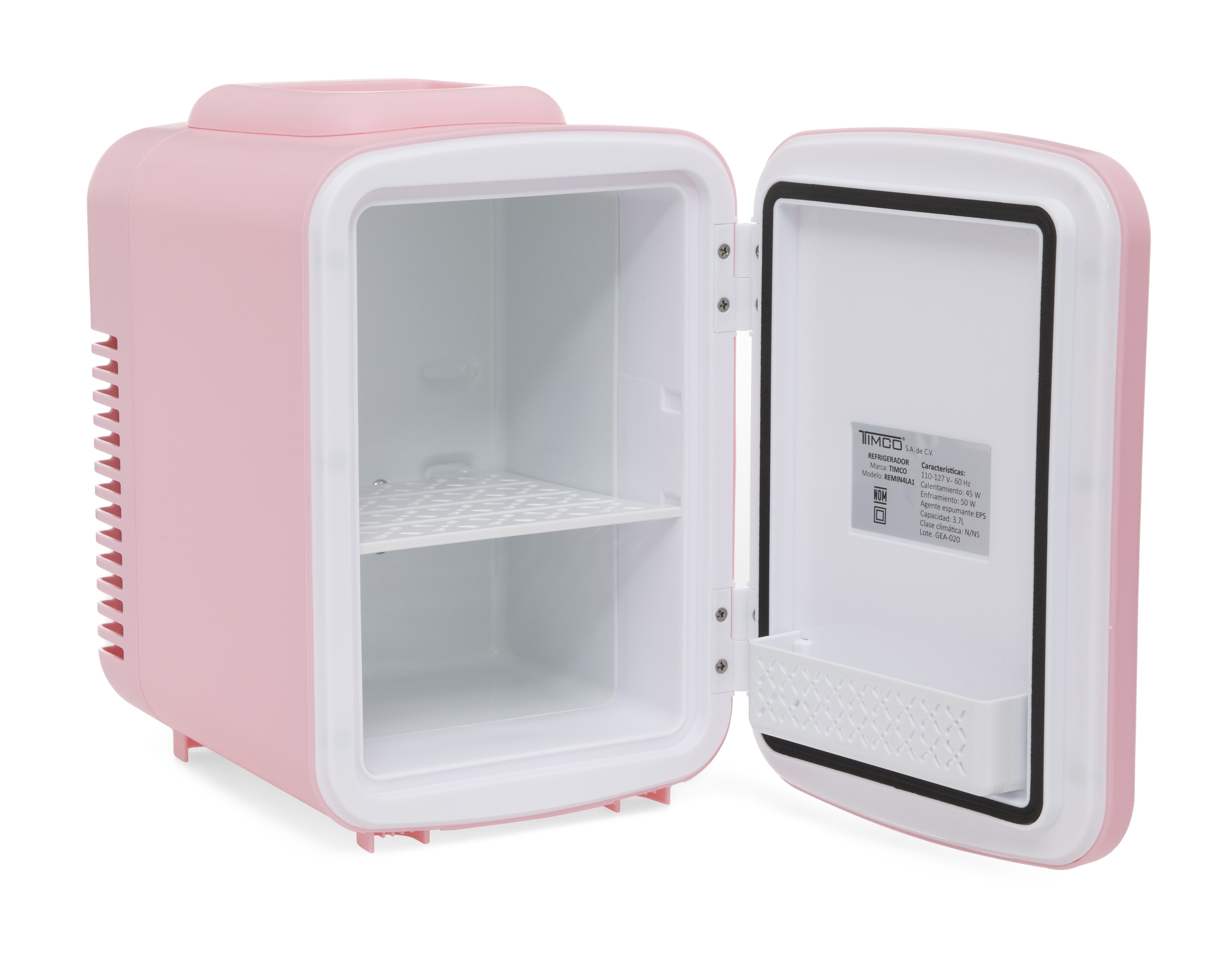 Foto 3 pulgar | Foto 2 | Mini Refrigerador Timco 6 Latas Rosa REMIN4LA1