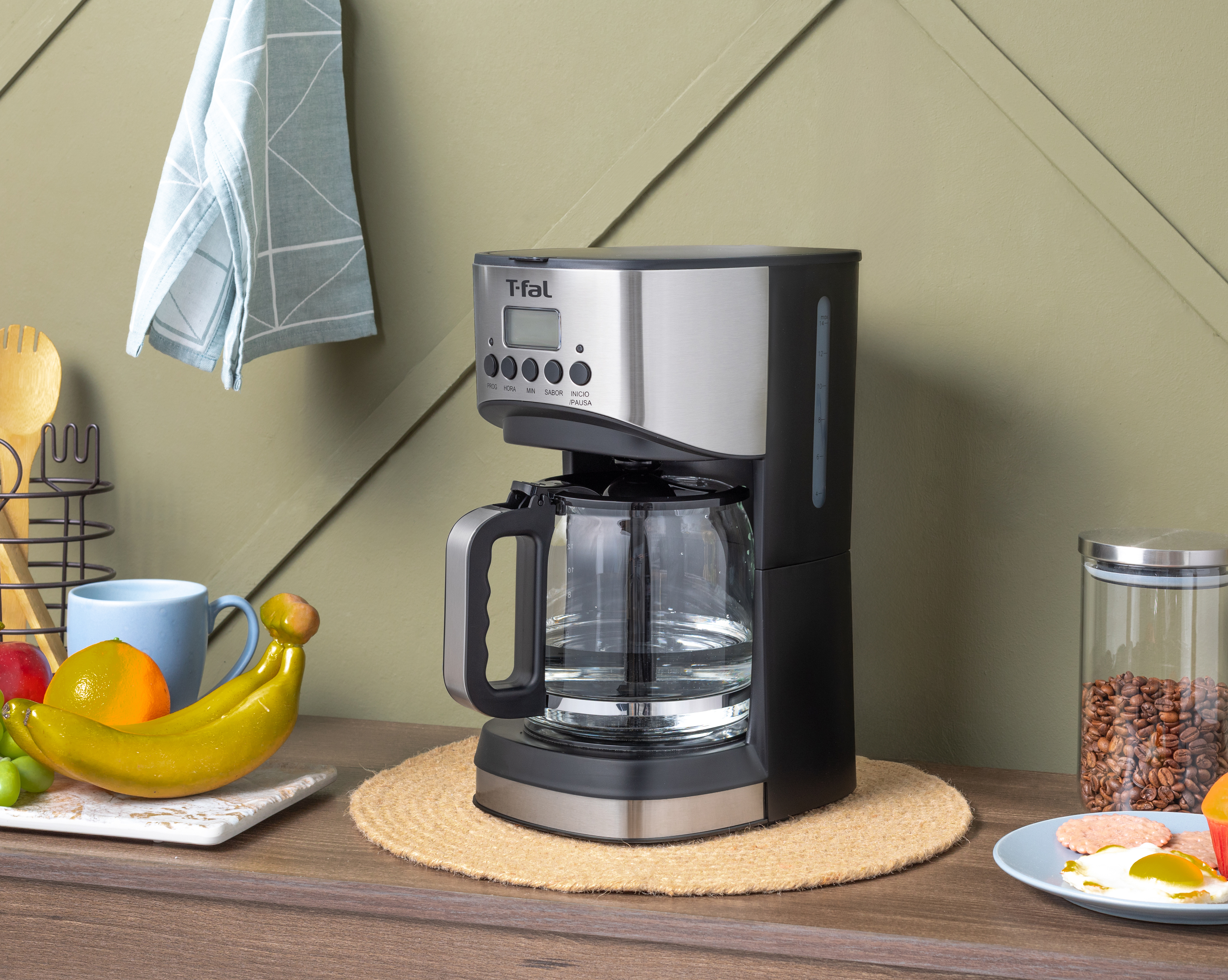 Cafetera T-Fal 14 Tazas Programable