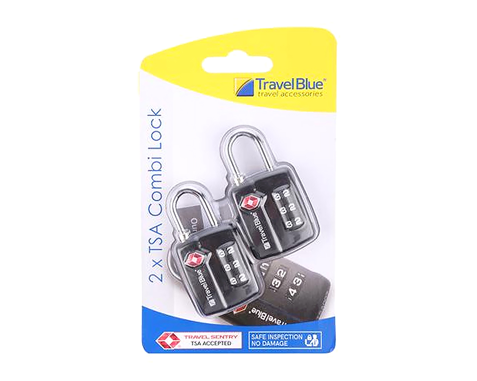 Foto 2 pulgar | Foto 1 | Candado Travel Blue de Combinación 2 Piezas