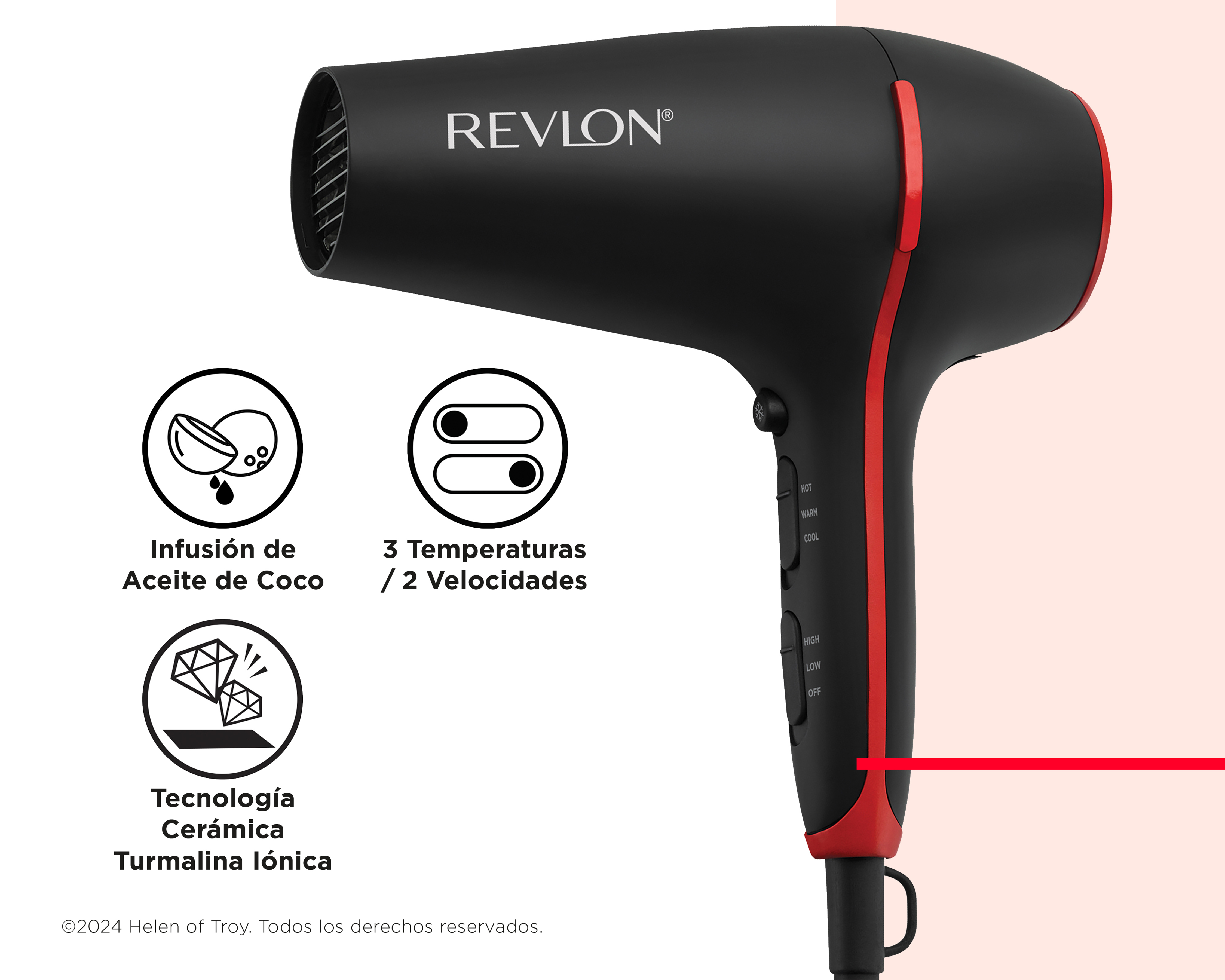 Foto 3 | Foto 3 | Secadora de Cabello Revlon Smoothstay 2 Velocidades