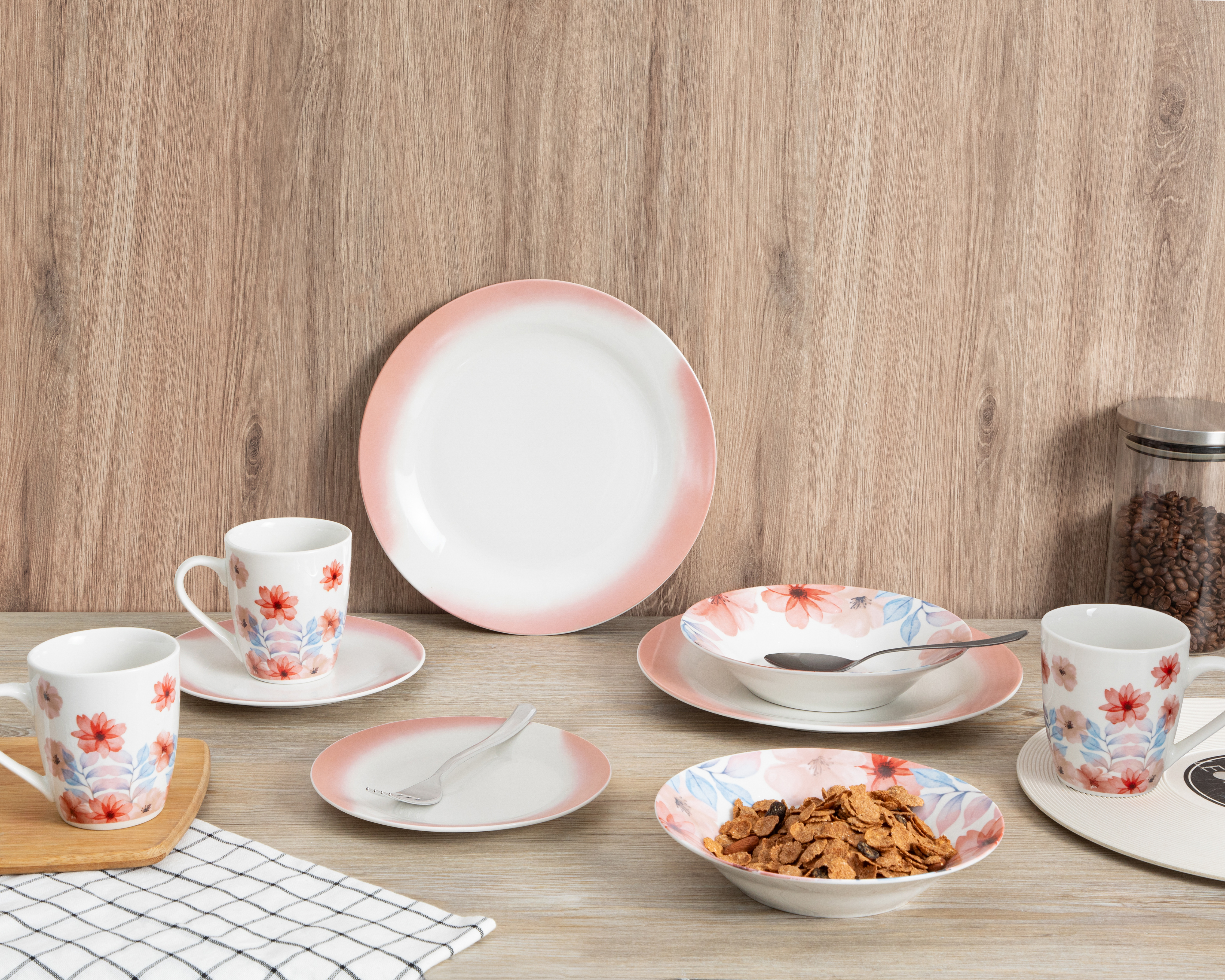 Foto 5 | Foto 5 | Vajilla de Porcelana Blanca para 4 Personas 16 de Piezas