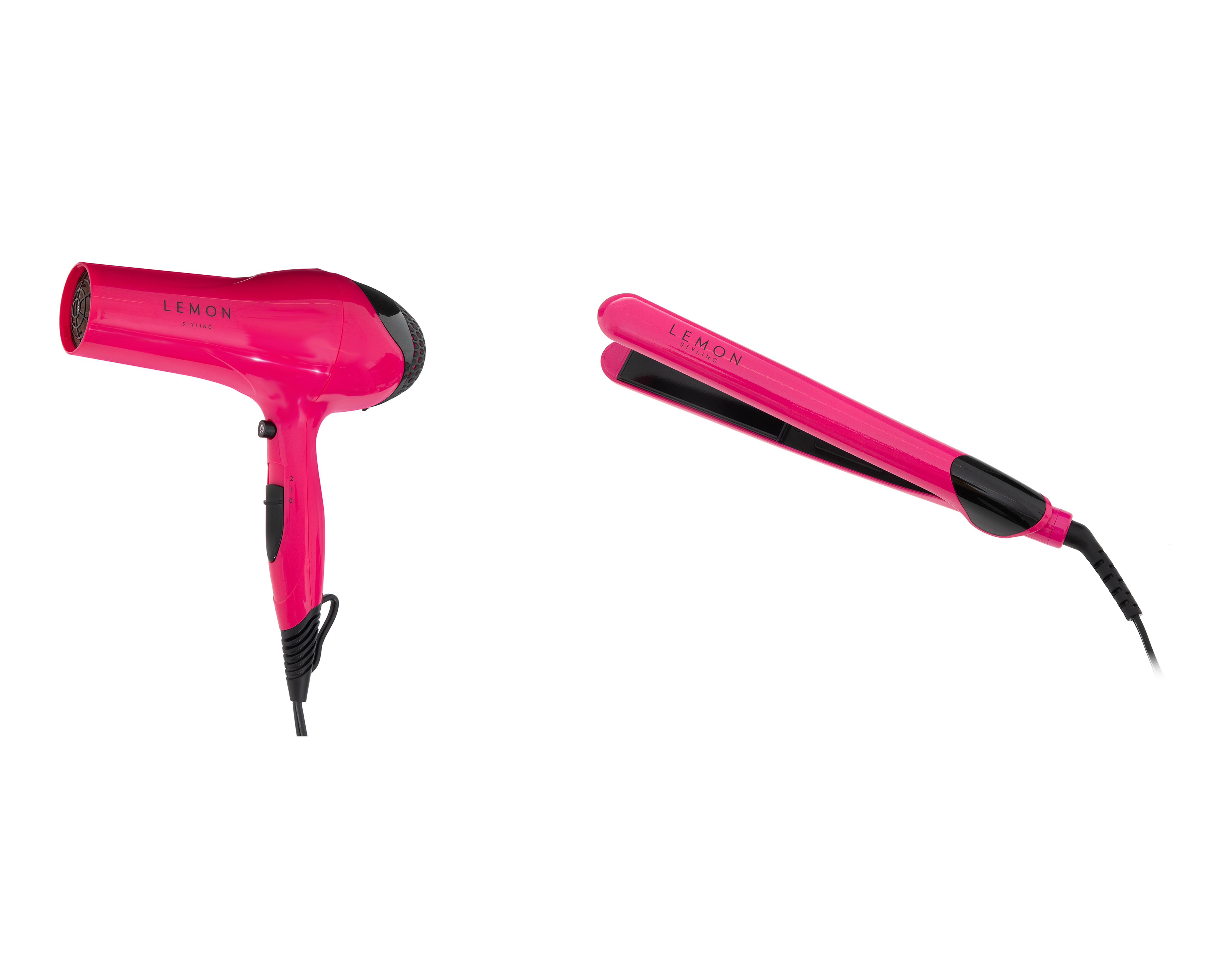 Foto 1 | Foto 1 | Combo de Secadora y Alaciadora Lemon Styling Pink Glow