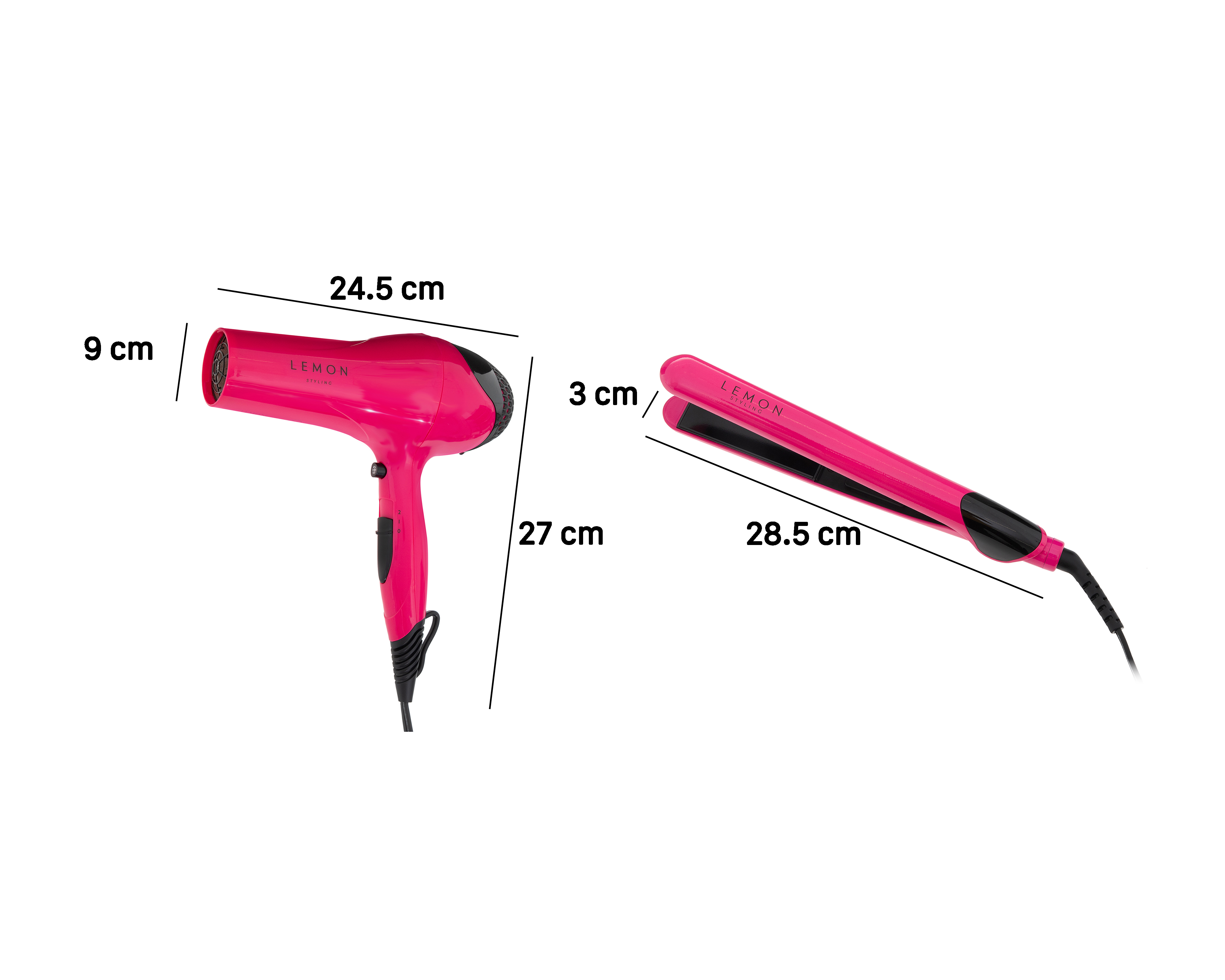 Foto 9 pulgar | Foto 8 | Combo de Secadora y Alaciadora Lemon Styling Pink Glow