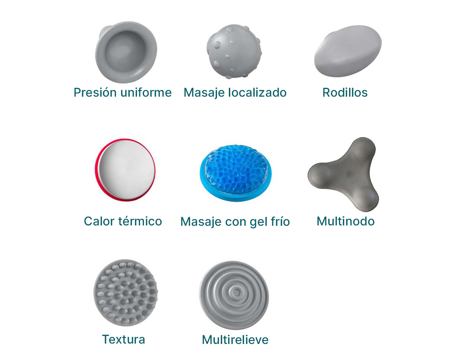 Foto 7 pulgar | Foto 6 | Masajeador Homedics Thera-P Hot and Cold Massager con 9 Cabezales