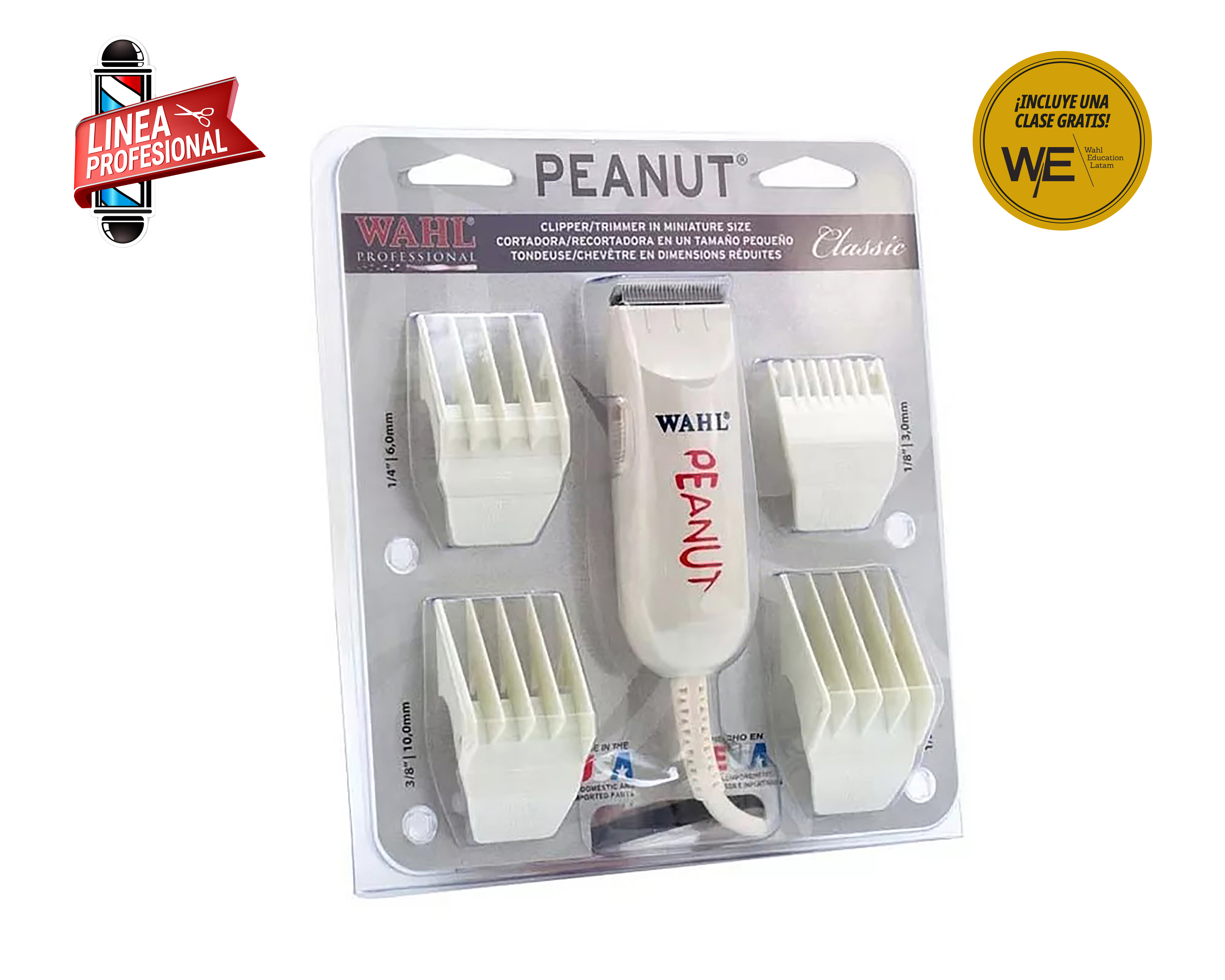 Foto 4 | Foto 4 | Recortadora Wahl Peanut con Accesorios + Curso Virtual de Barbería