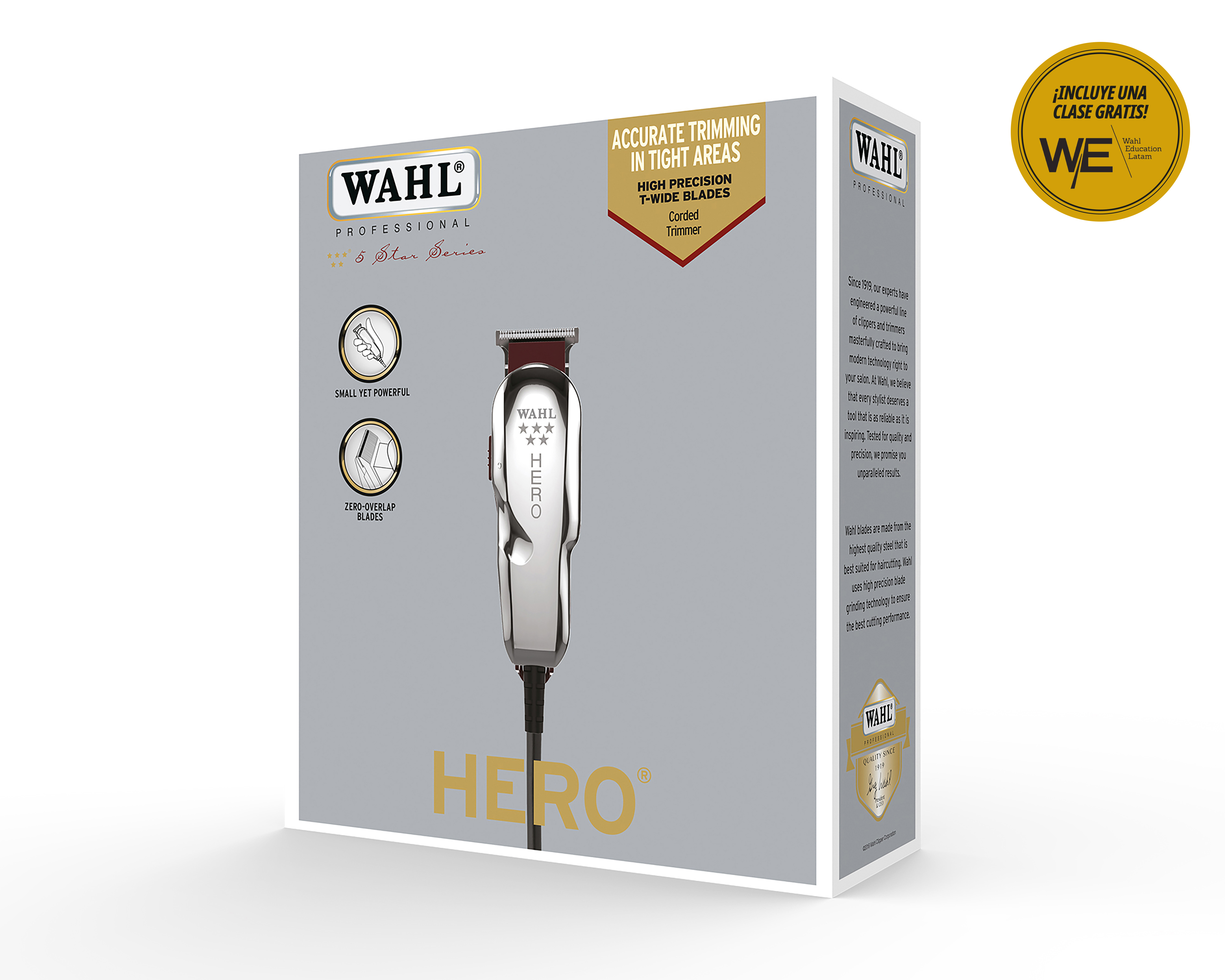 Foto 5 | Foto 5 | Recortadora Wahl Hero con Calibrador de Cuchillas + Curso Virtual de Barbería