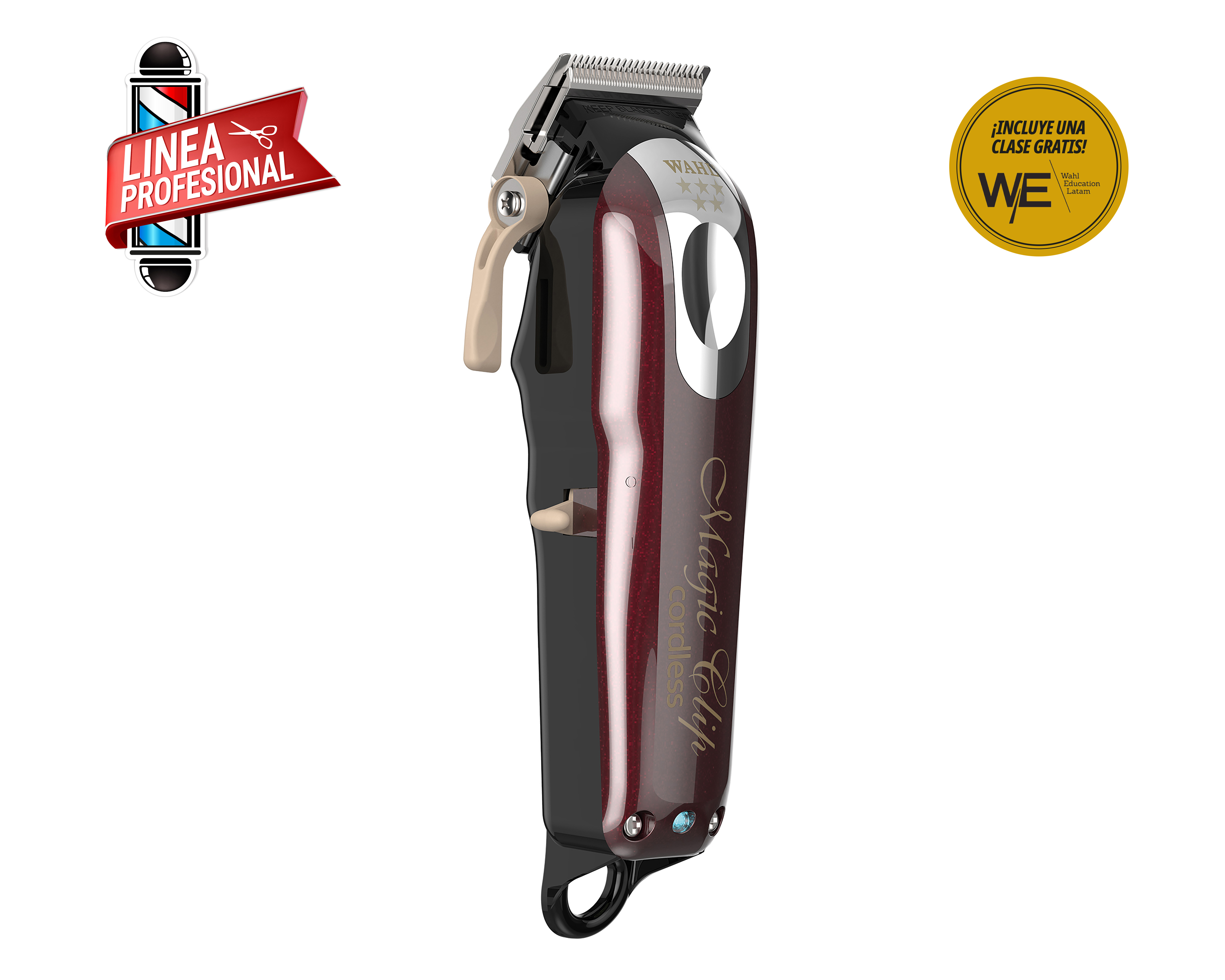 Foto 3 pulgar | Foto 2 | Cortadora de Cabello Wahl Magic Clip Recargable Alámbrica 11 Piezas + Curso Virtual de Barbería