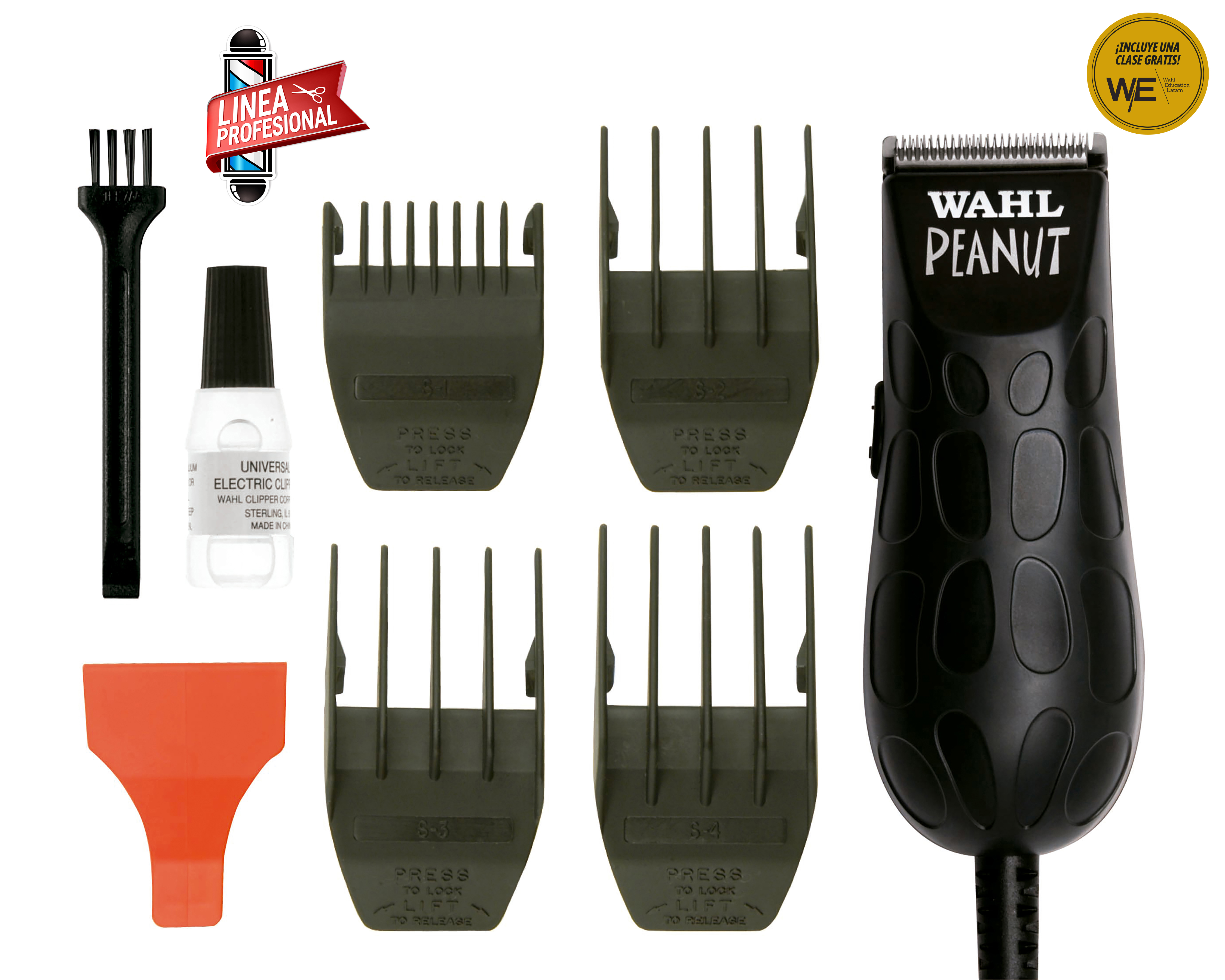 Foto 4 pulgar | Foto 3 | Recortadora Wahl Peanut con Accesorios + Curso Virtual de Barbería