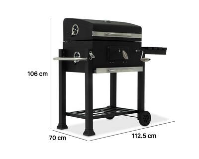 Foto 5 | Foto 5 | Asador de Carbón Jardimex 106 cm
