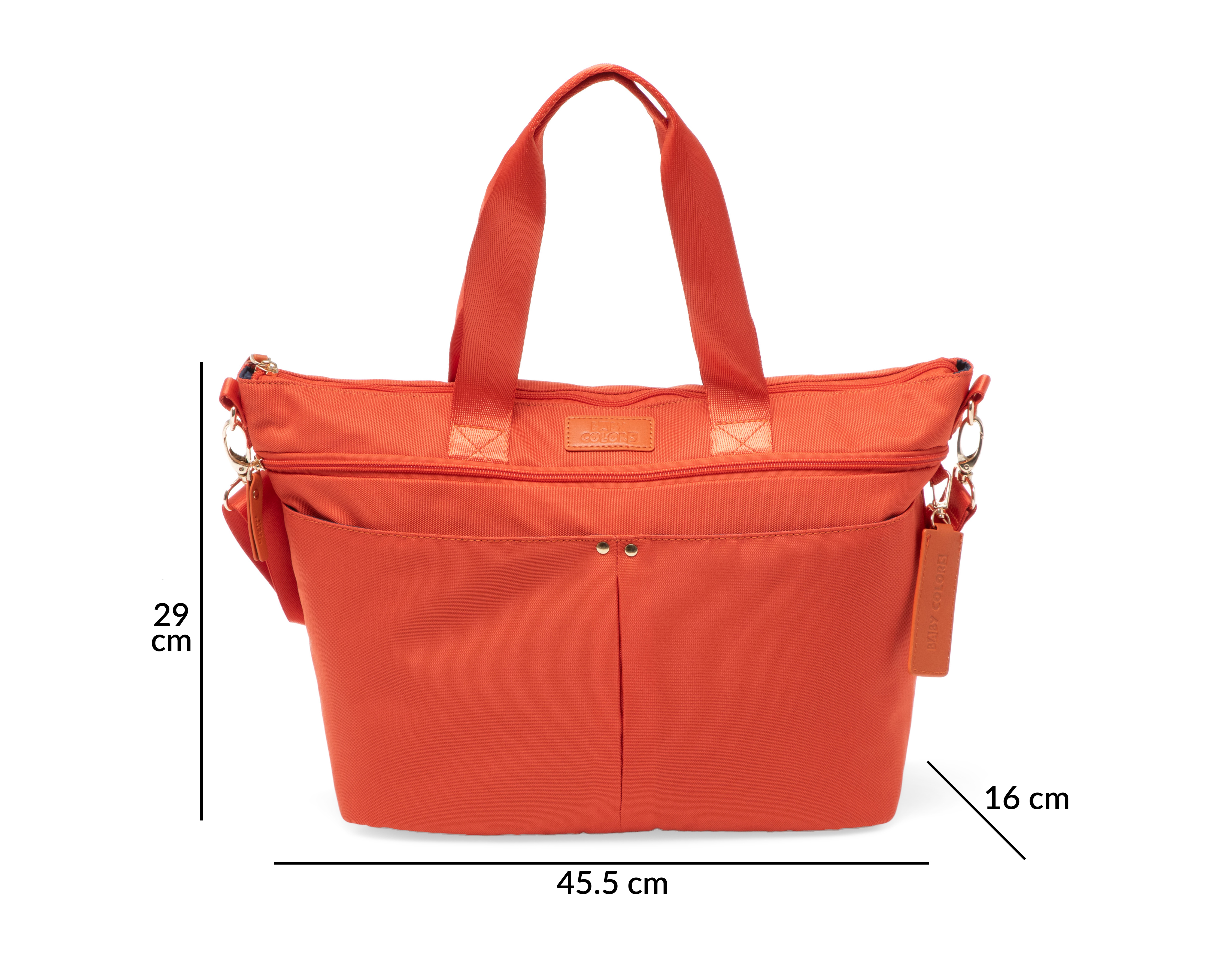 Foto 9 | Foto 9 | Pañalera Baby Colors Rainbow Naranja con Cambiador Portátil para Bebé