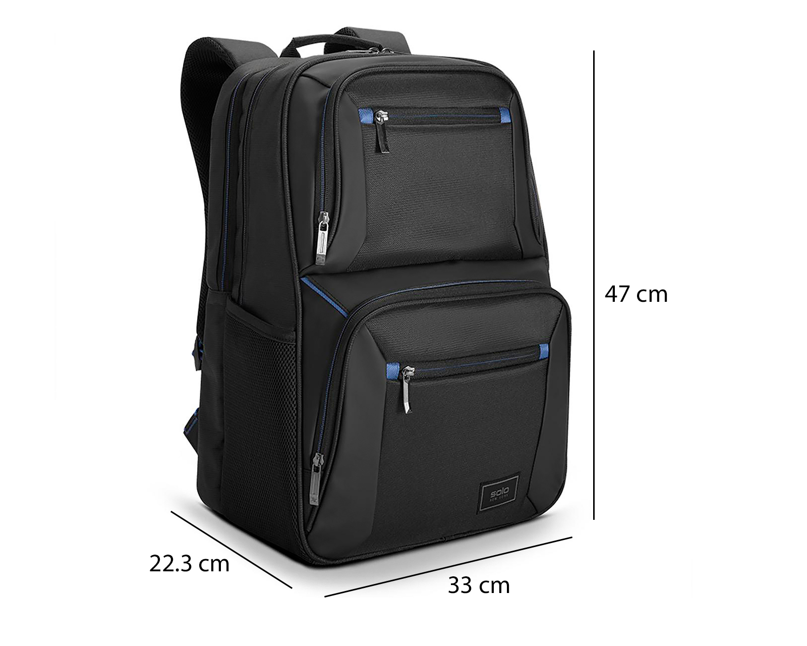 Foto 3 pulgar | Foto 10 | Mochila para Laptop Solo PRO721-4 17.3" Negra