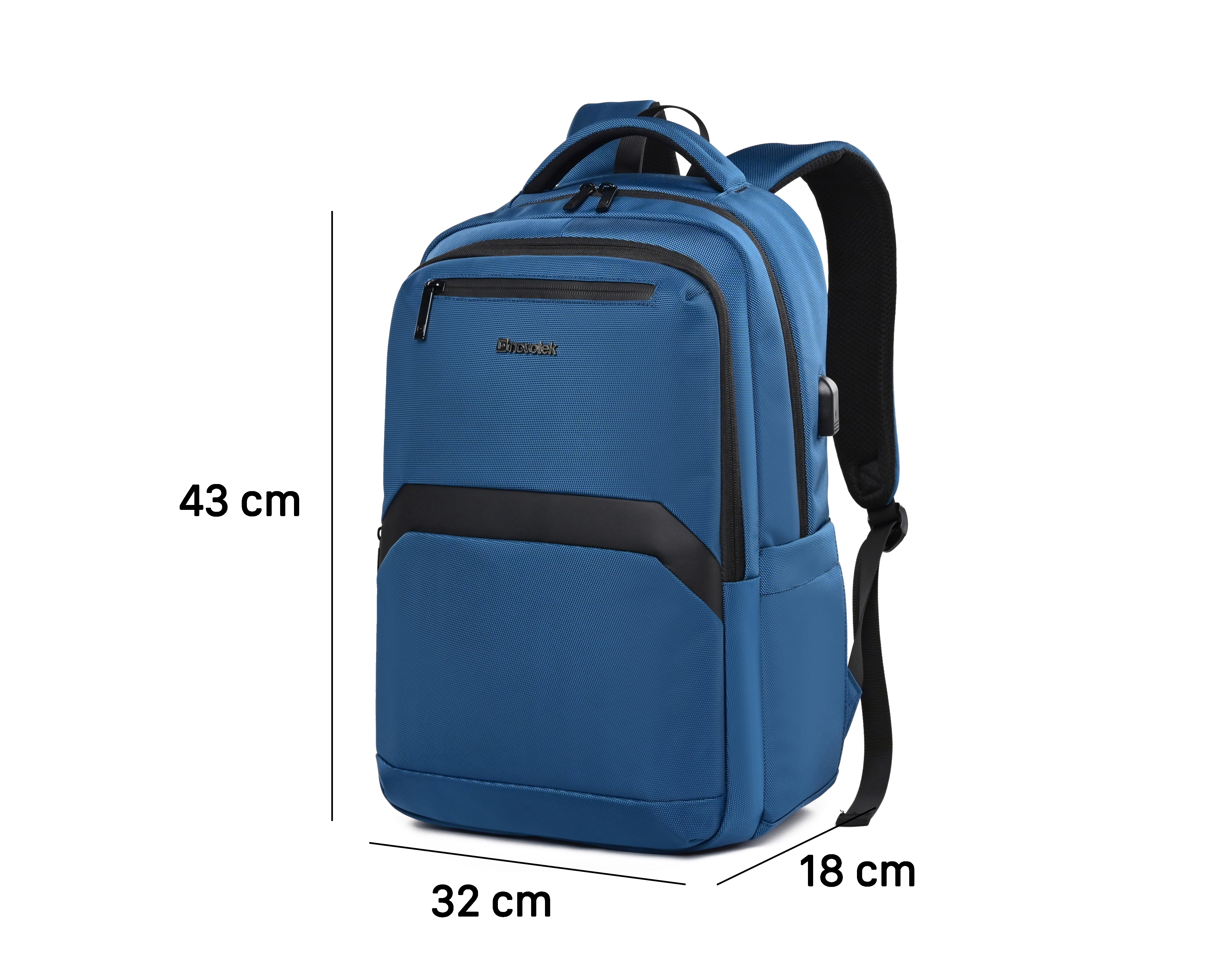 Foto 10 pulgar | Foto 9 | Mochila para Laptop Novotek Bot Azul