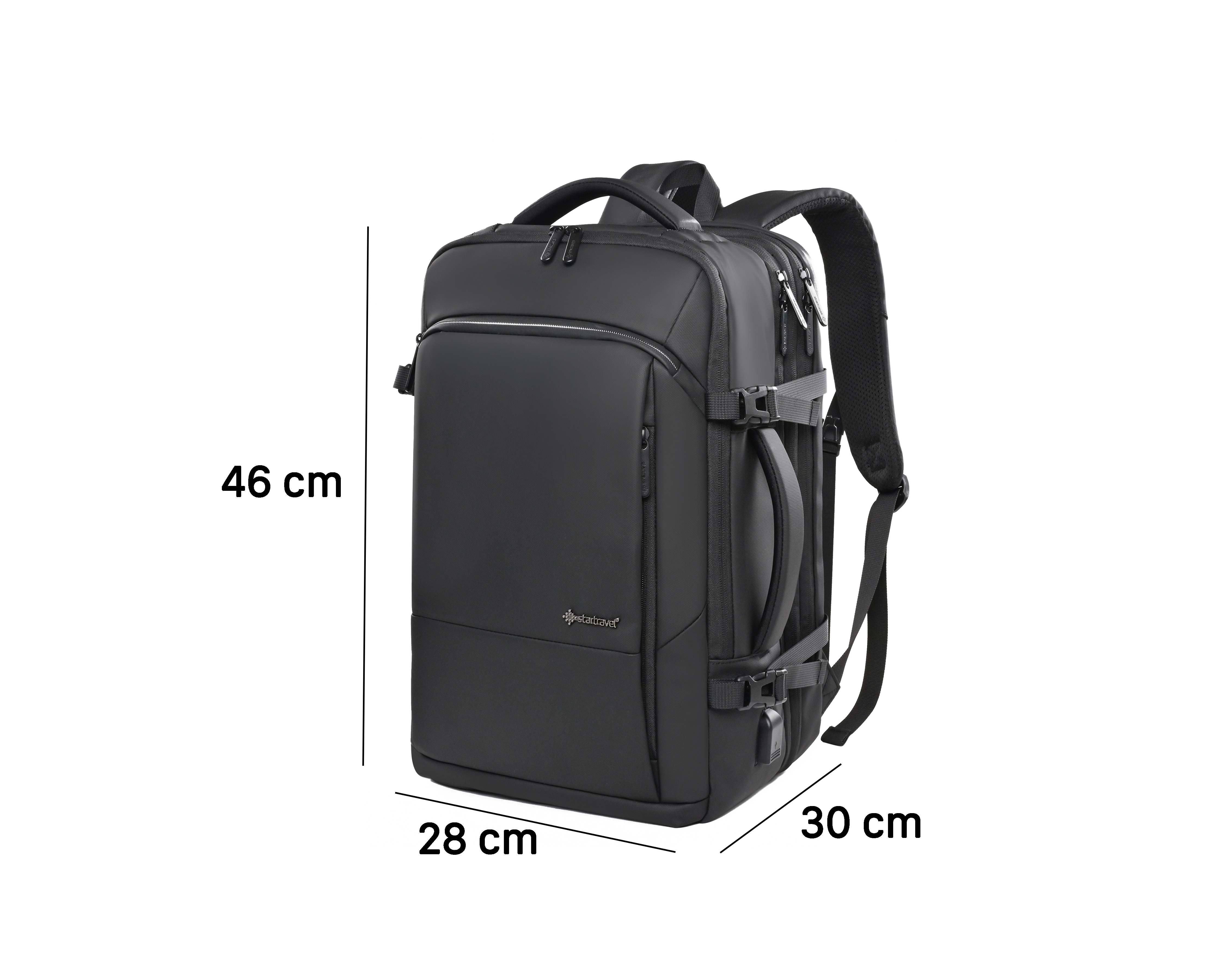 Foto 10 | Foto 10 | Mochila de Viaje Startravel Boston Negra