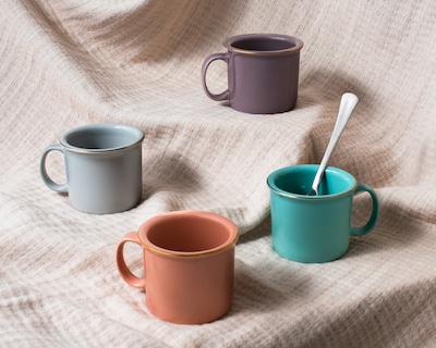 Foto 4 | Foto 4 | Taza de Cerámica Corona 250 ml 4 Piezas