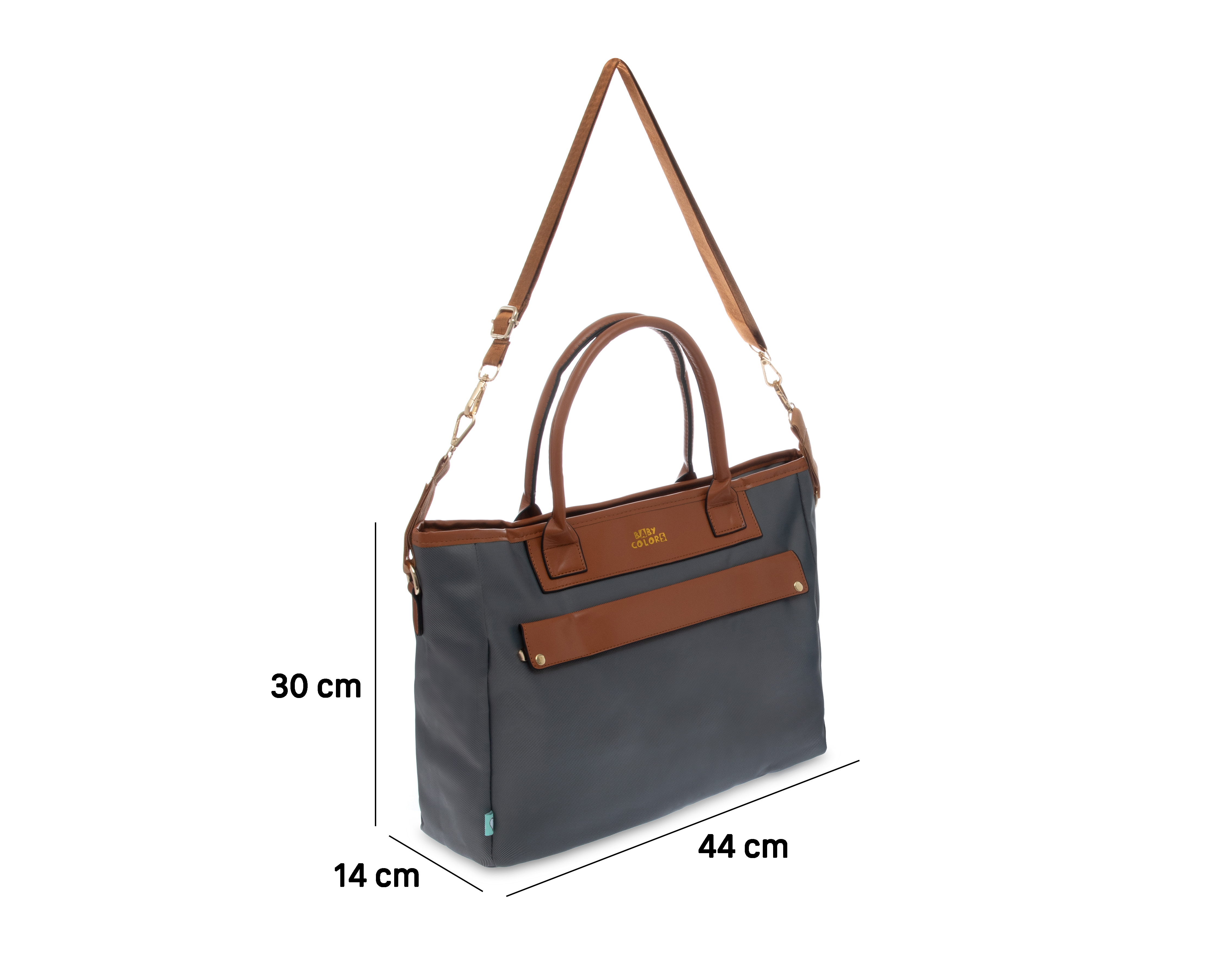 Foto 8 | Foto 8 | Pañalera Baby Colors Bliss Gris con Cambiador Portatil para Bebe