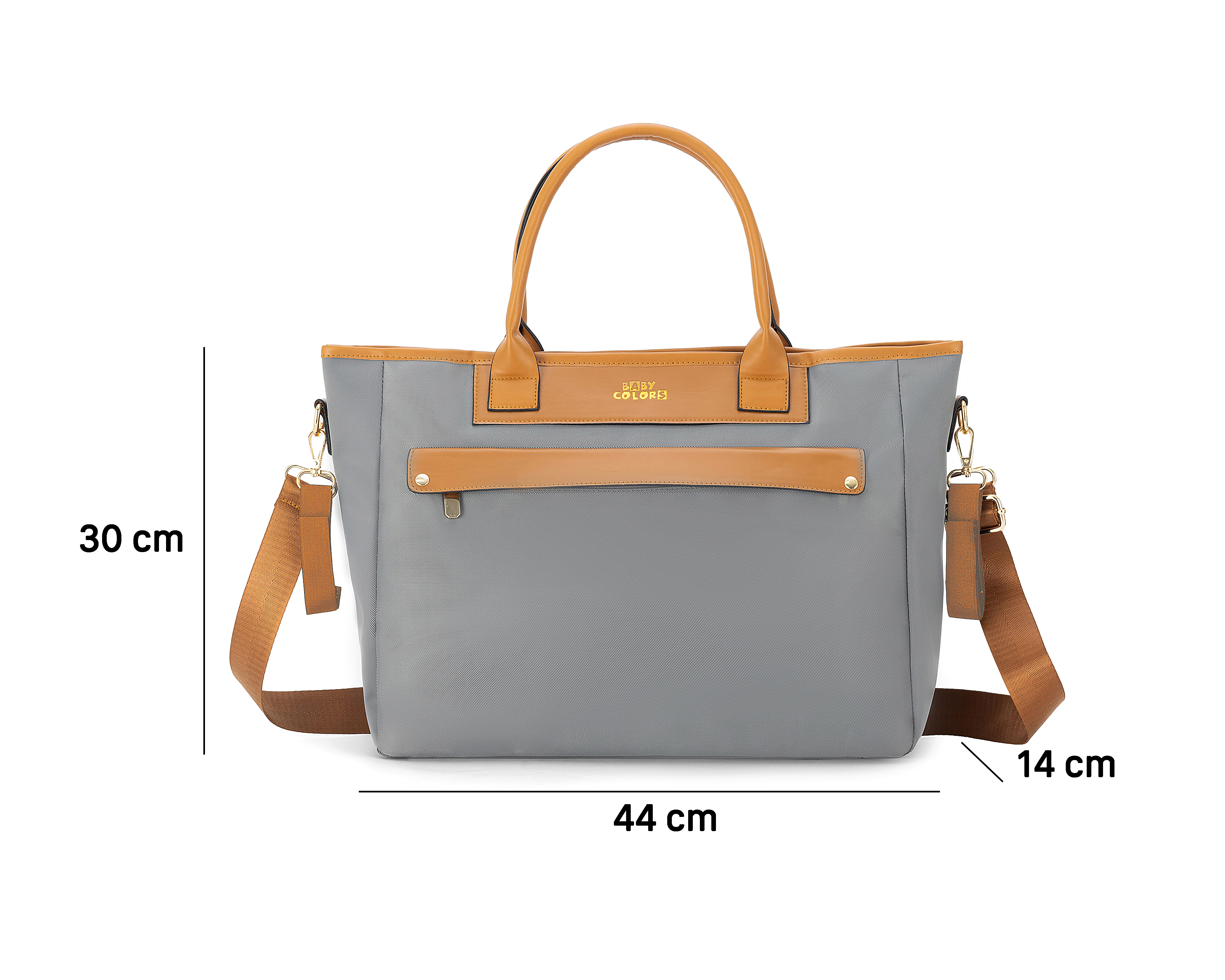 Foto 9 | Foto 9 | Pañalera Baby Colors Bliss Gris con Cambiador Portatil para Bebe