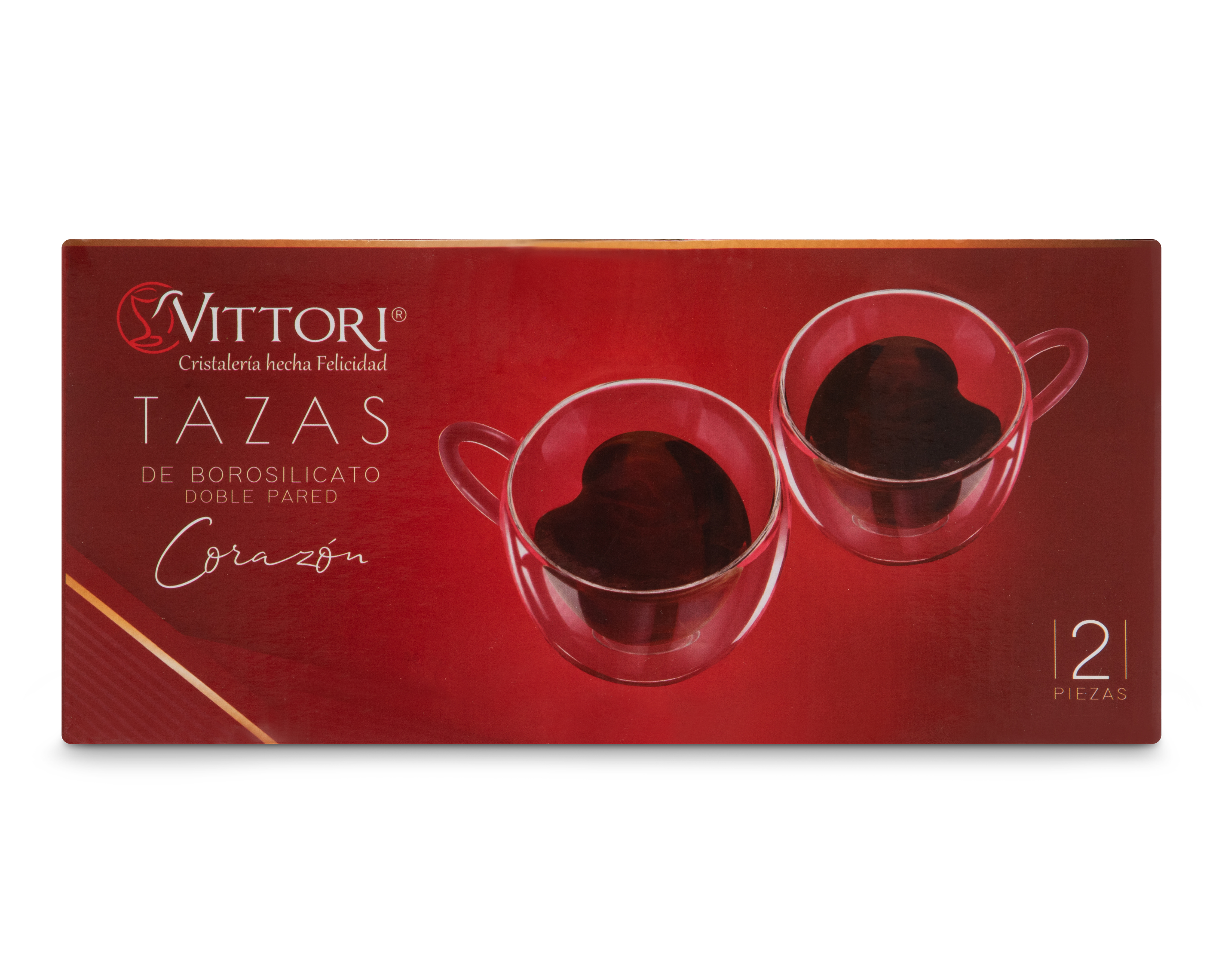 Foto 2 | Foto 2 | Taza de Vidrio Vittori 2 Piezas