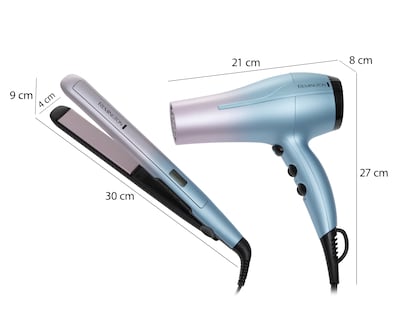 Foto 9 | Foto 9 | Combo de Alaciadora y Plancha para Cabello Remington Mineral Glow con Infusión de Turmalina