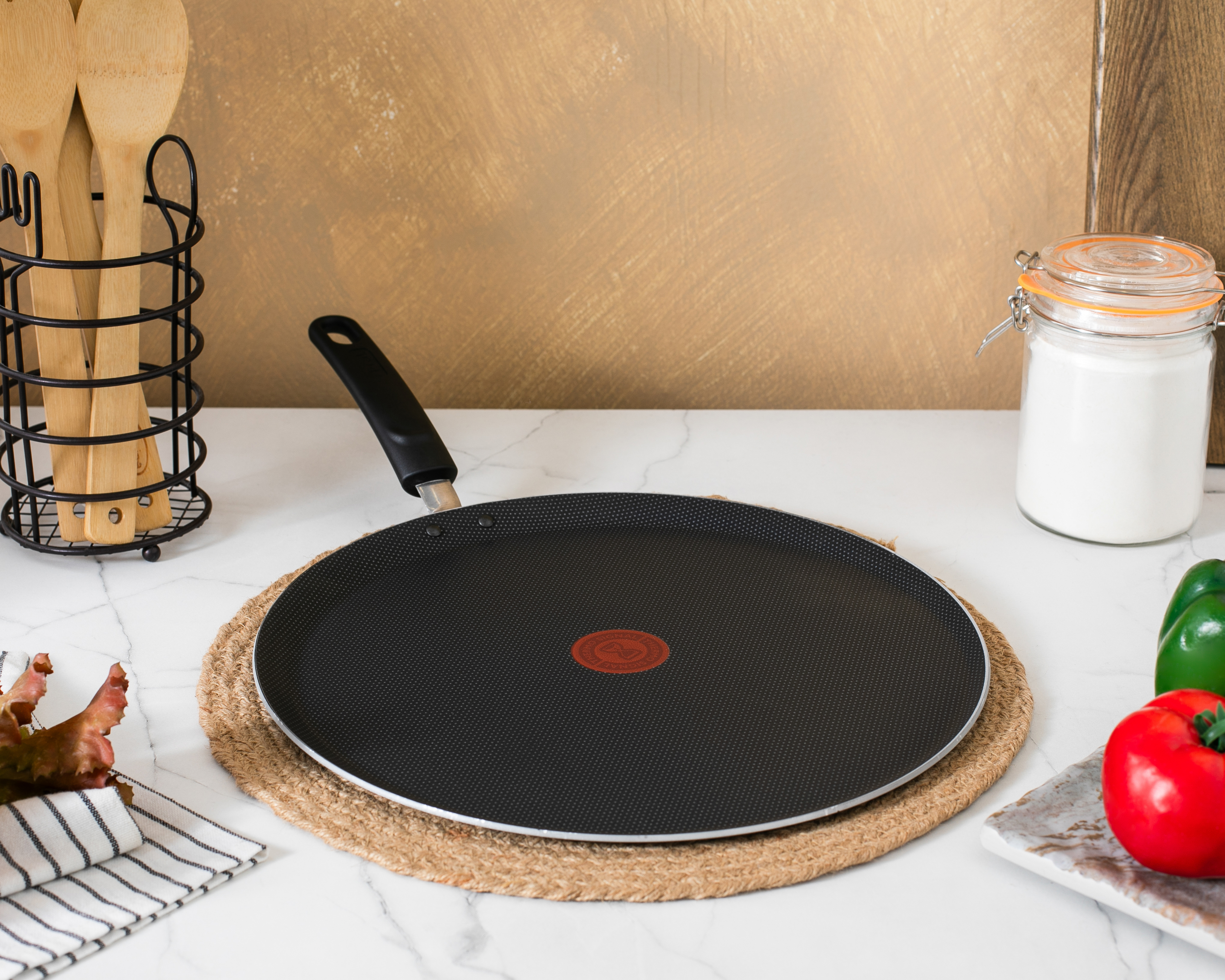 Foto 5 | Foto 5 | Comal T-Fal Everyday Titanium de Aluminio 34 cm