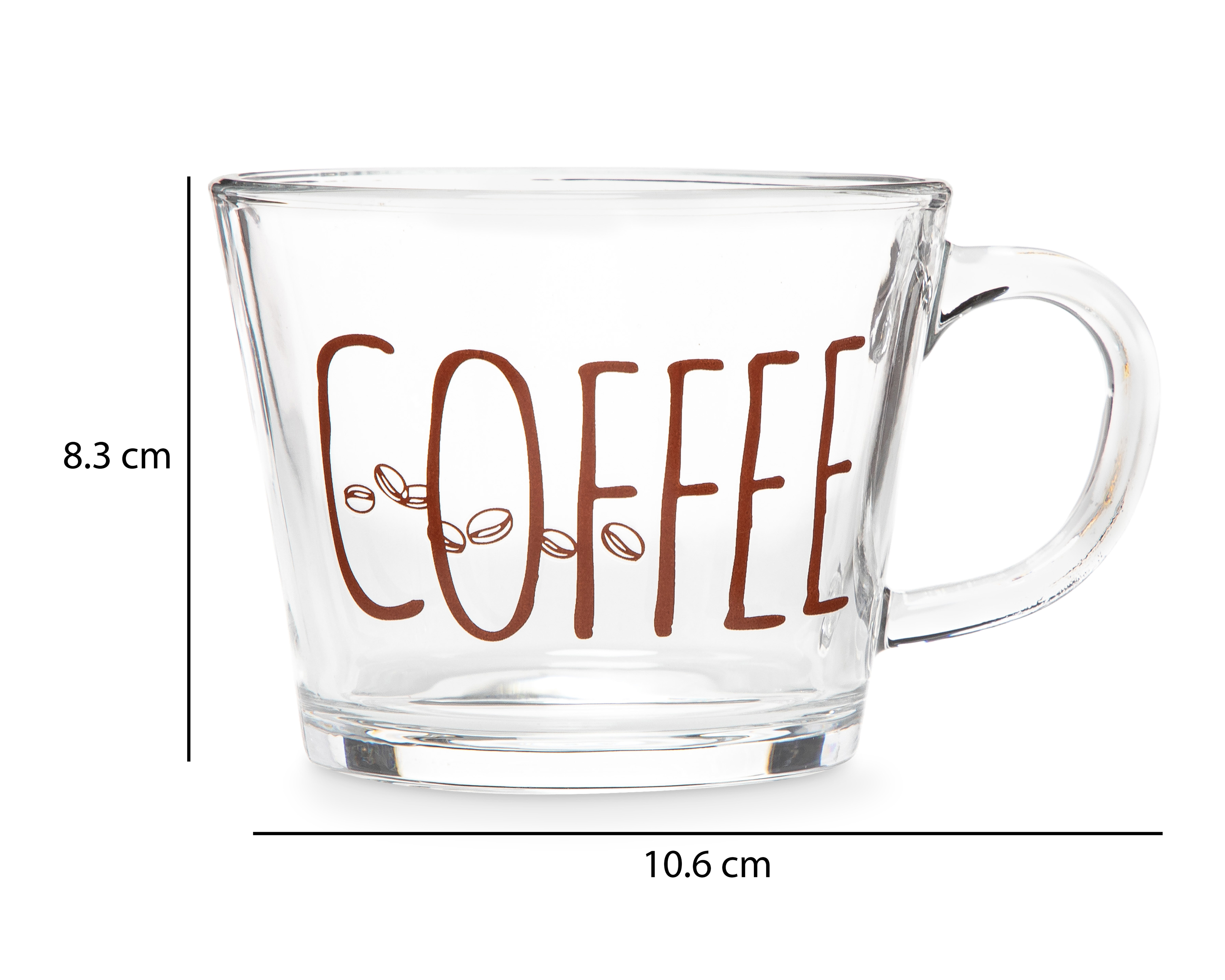 Foto 5 | Foto 5 | Taza de Vidrio Starhaus 350 ml 2 Piezas