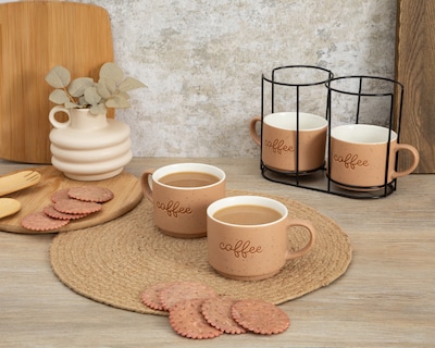 Foto 5 | Foto 5 | Taza de Cerámica Marcelle 340 ml 4 Piezas