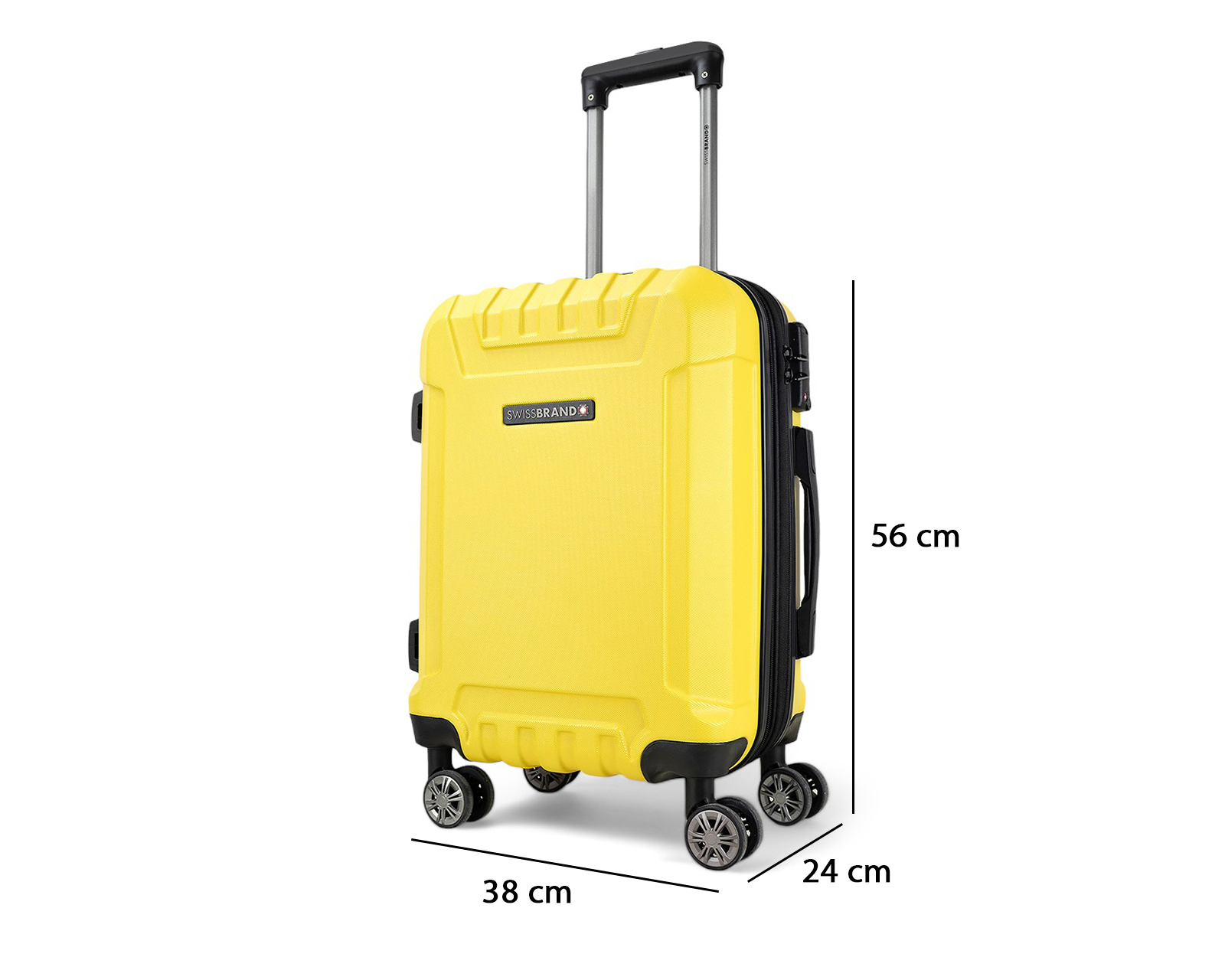 Foto 6 | Foto 6 | Maleta con Ruedas Swissbrand Ranger de 20" Amarilla