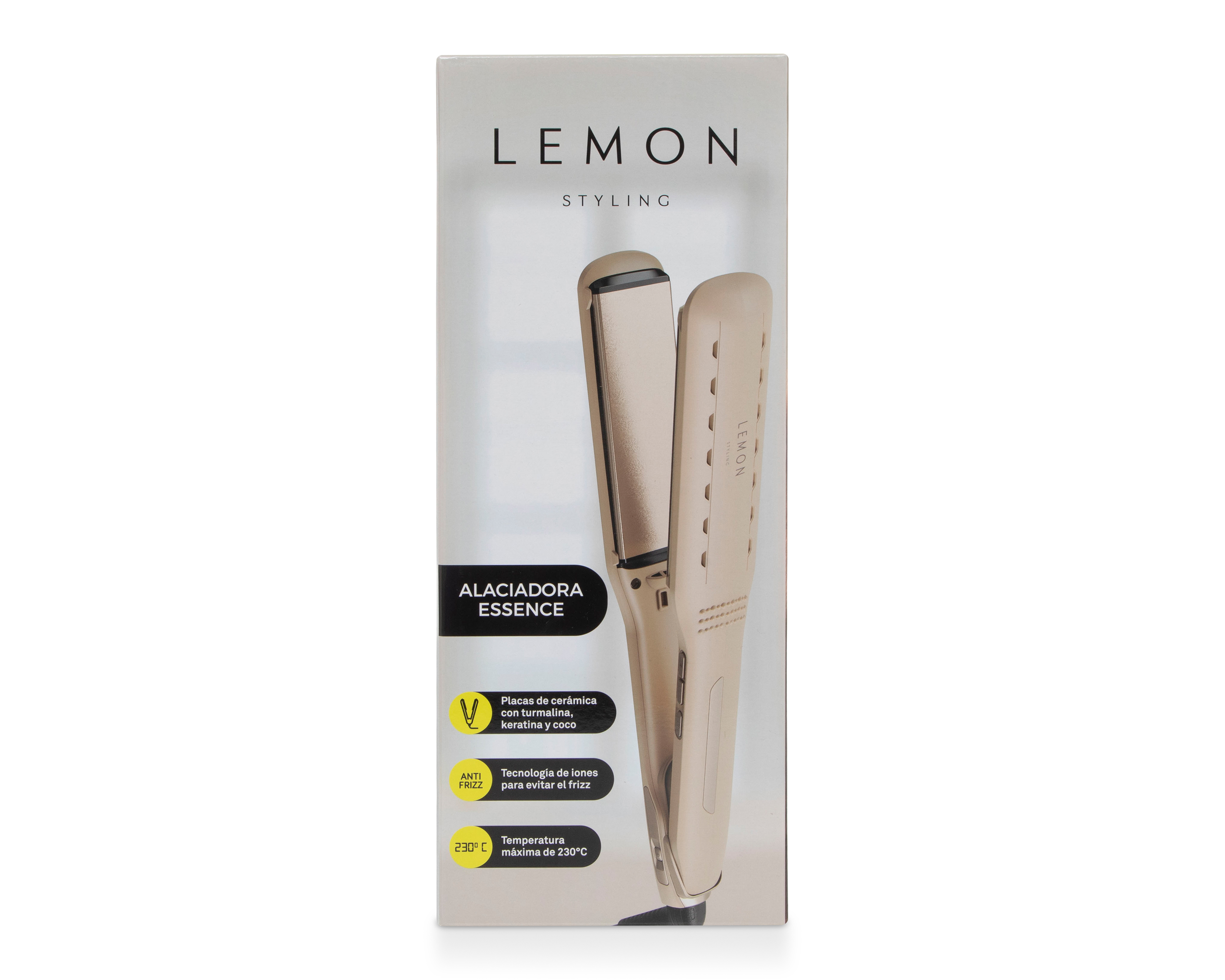 Foto 4 | Foto 4 | Alaciadora de Placas Anchas Lemon Styling Essence con Infusión de Keratina y Coco